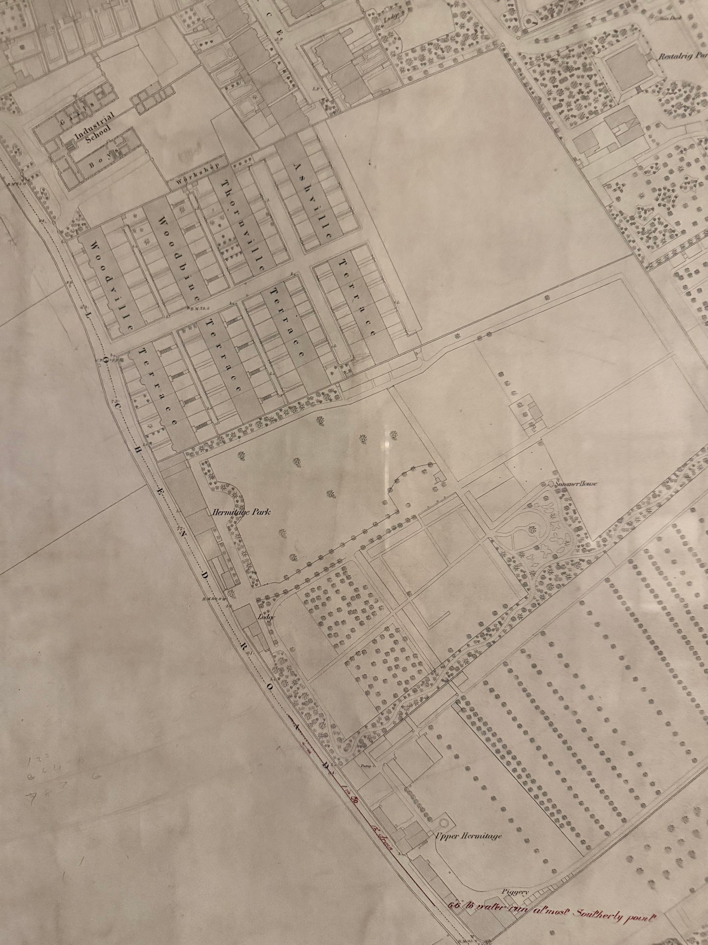 Two Edinburgh Maps c1877/78 ~ Easter Road, Lochend Road, Restalrig Park, Prospect Bank