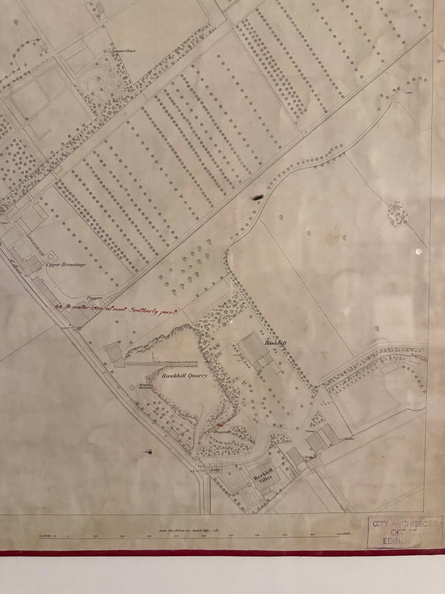 Two Edinburgh Maps c1877/78 ~ Easter Road, Lochend Road, Restalrig Park, Prospect Bank