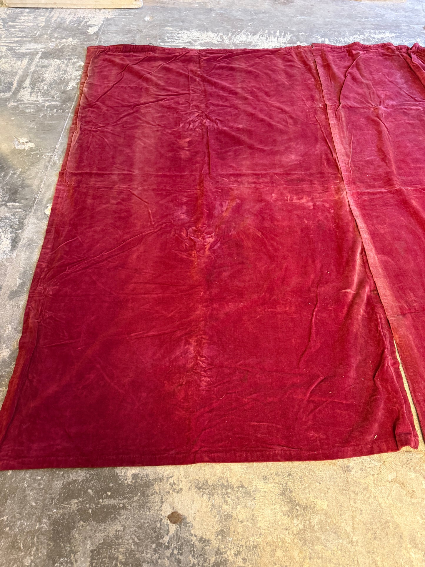 Penicuik House, Scotland ~ Pair & Single Velvet Curtains