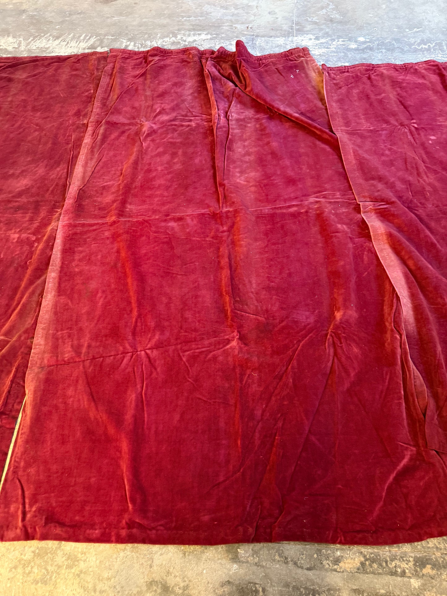 Penicuik House, Scotland ~ Pair & Single Velvet Curtains