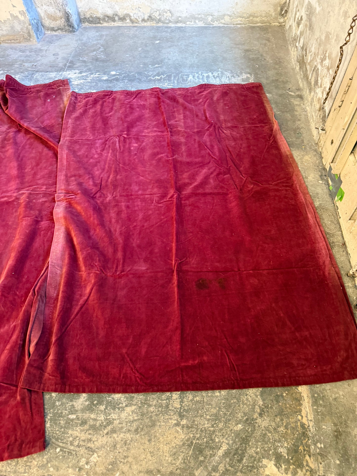 Penicuik House, Scotland ~ Pair & Single Velvet Curtains