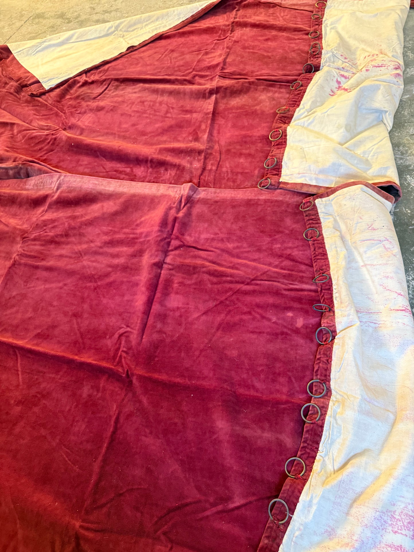 Penicuik House, Scotland ~ Pair & Single Velvet Curtains