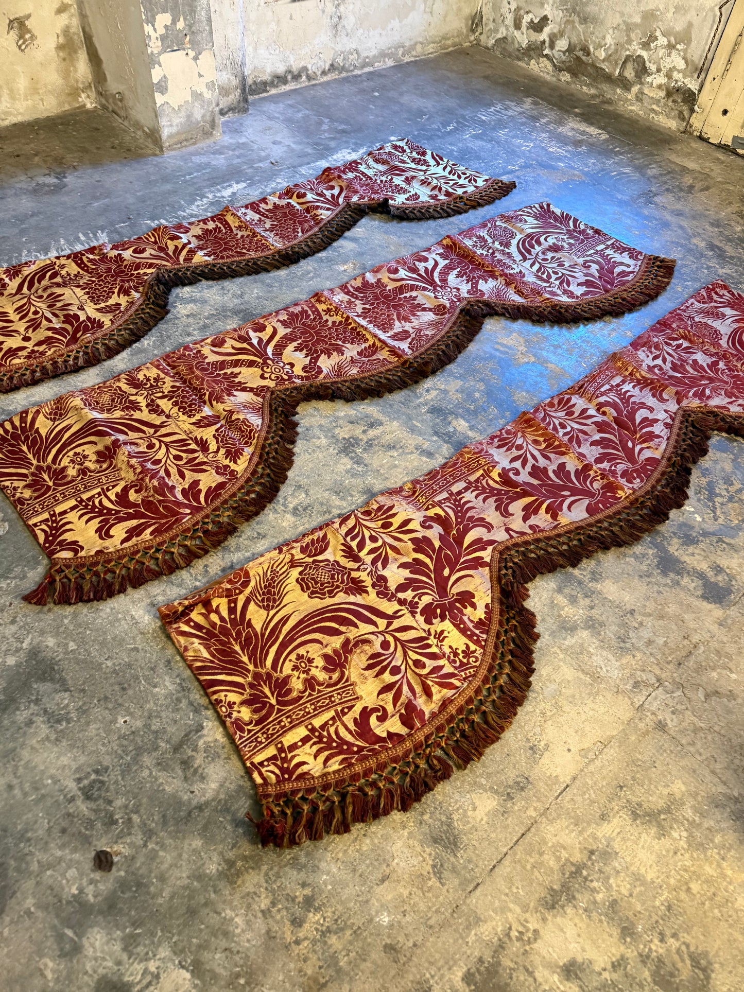 Penicuik House, Scotland ~ Set of Three Valances