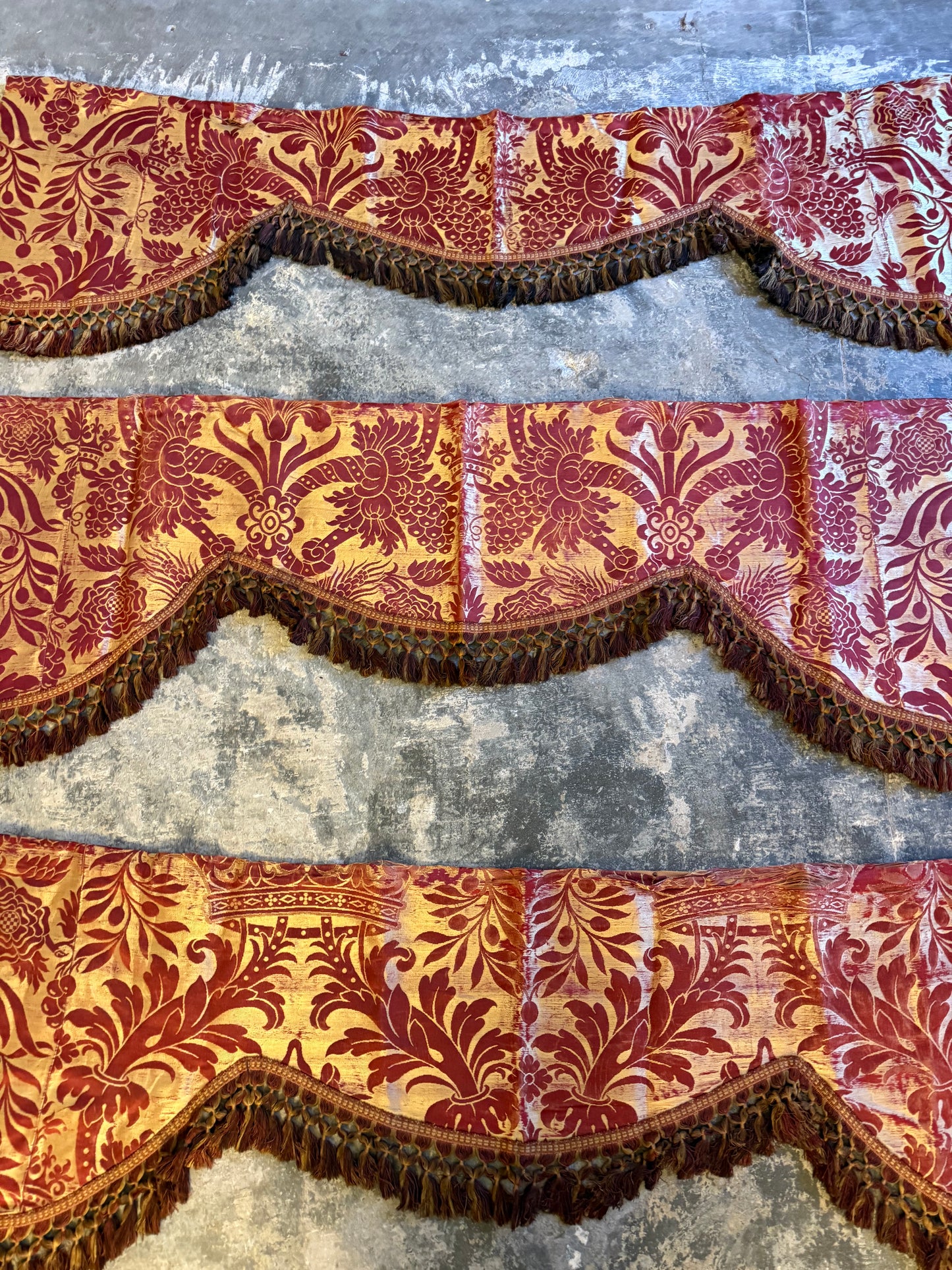 Penicuik House, Scotland ~ Set of Three Valances