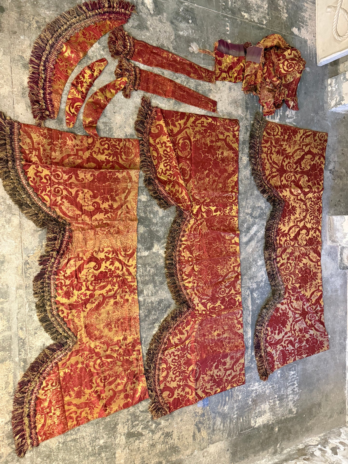 Penicuik House, Scotland ~ Three Valances & Tie Backs etc