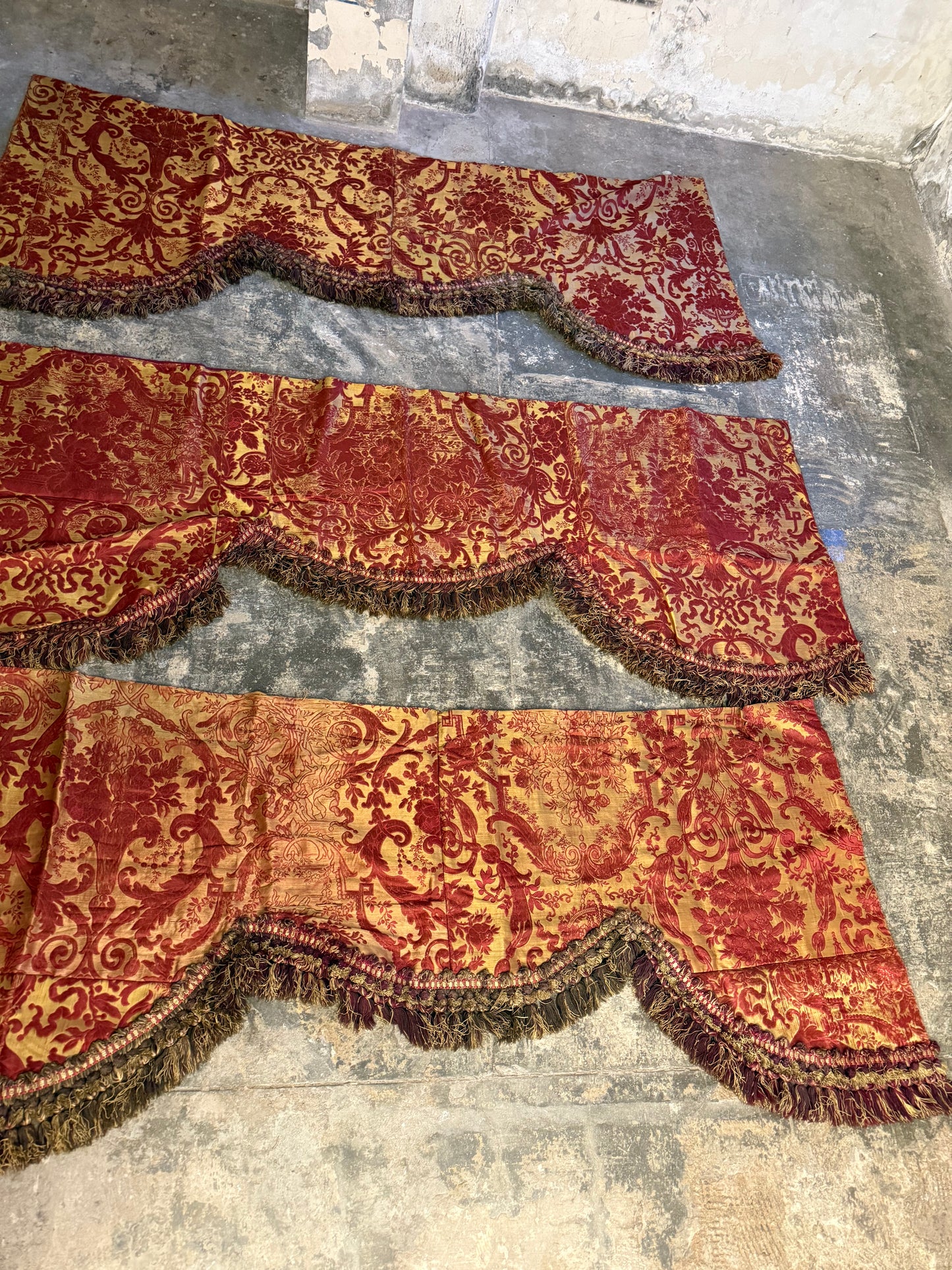 Penicuik House, Scotland ~ Three Valances & Tie Backs etc