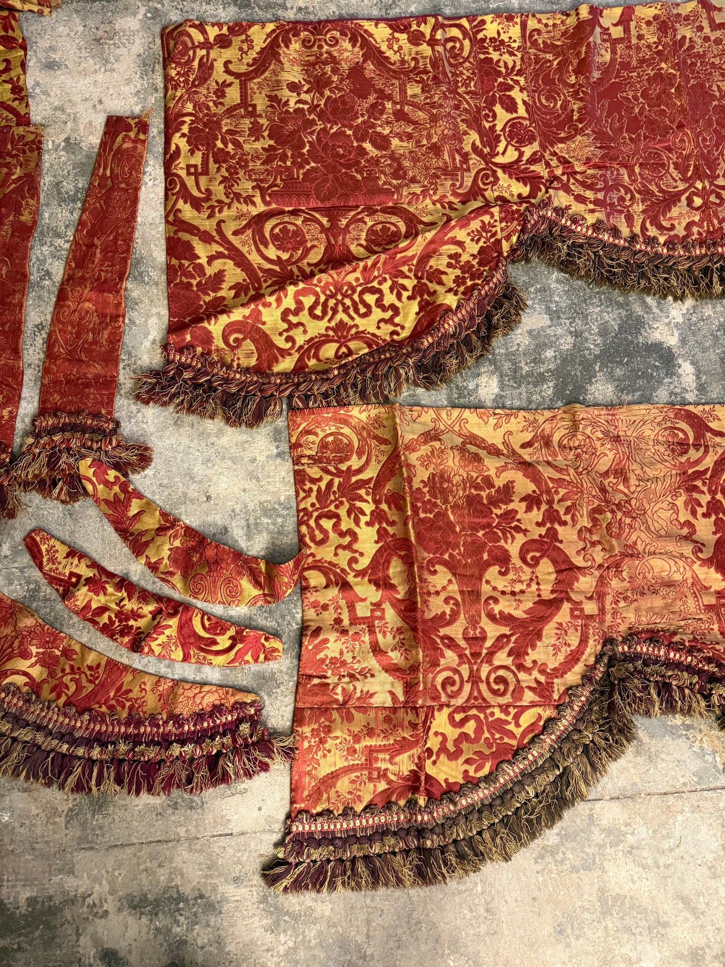 Penicuik House, Scotland ~ Three Valances & Tie Backs etc