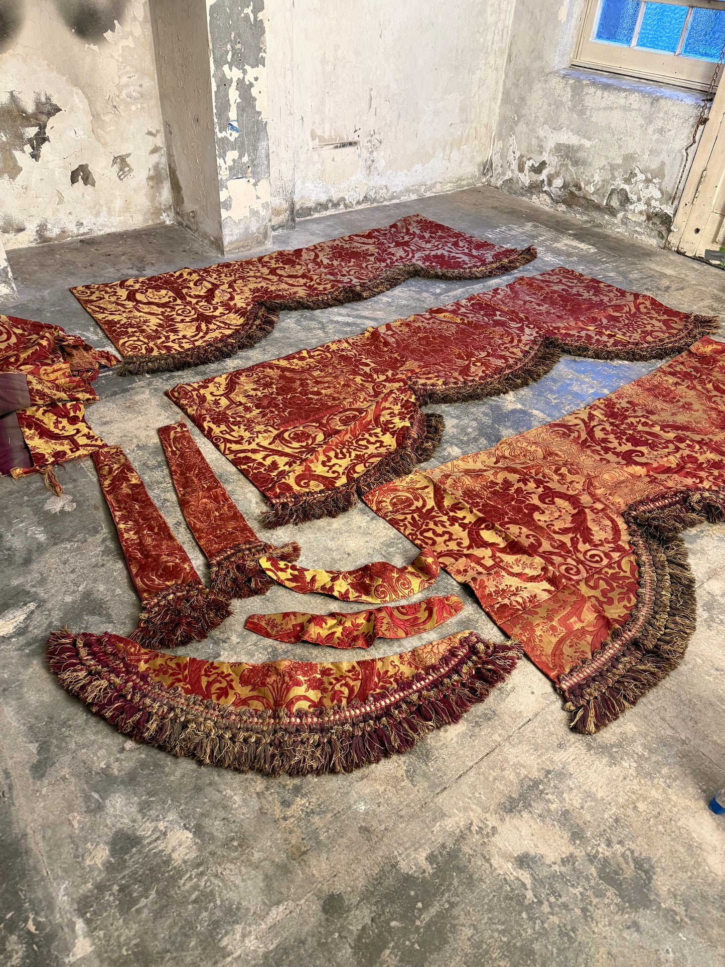 Penicuik House, Scotland ~ Three Valances & Tie Backs etc