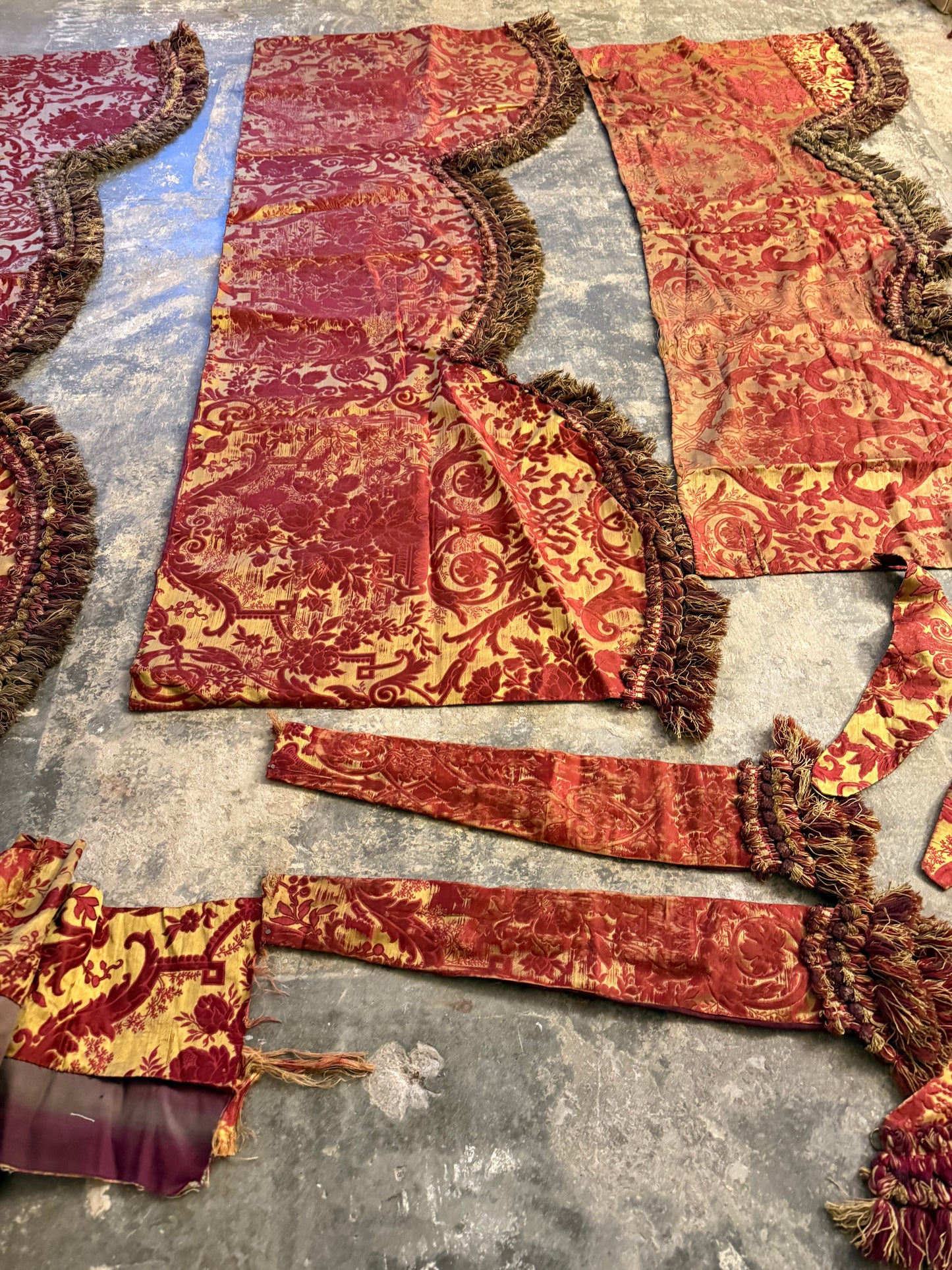 Penicuik House, Scotland ~ Three Valances & Tie Backs etc