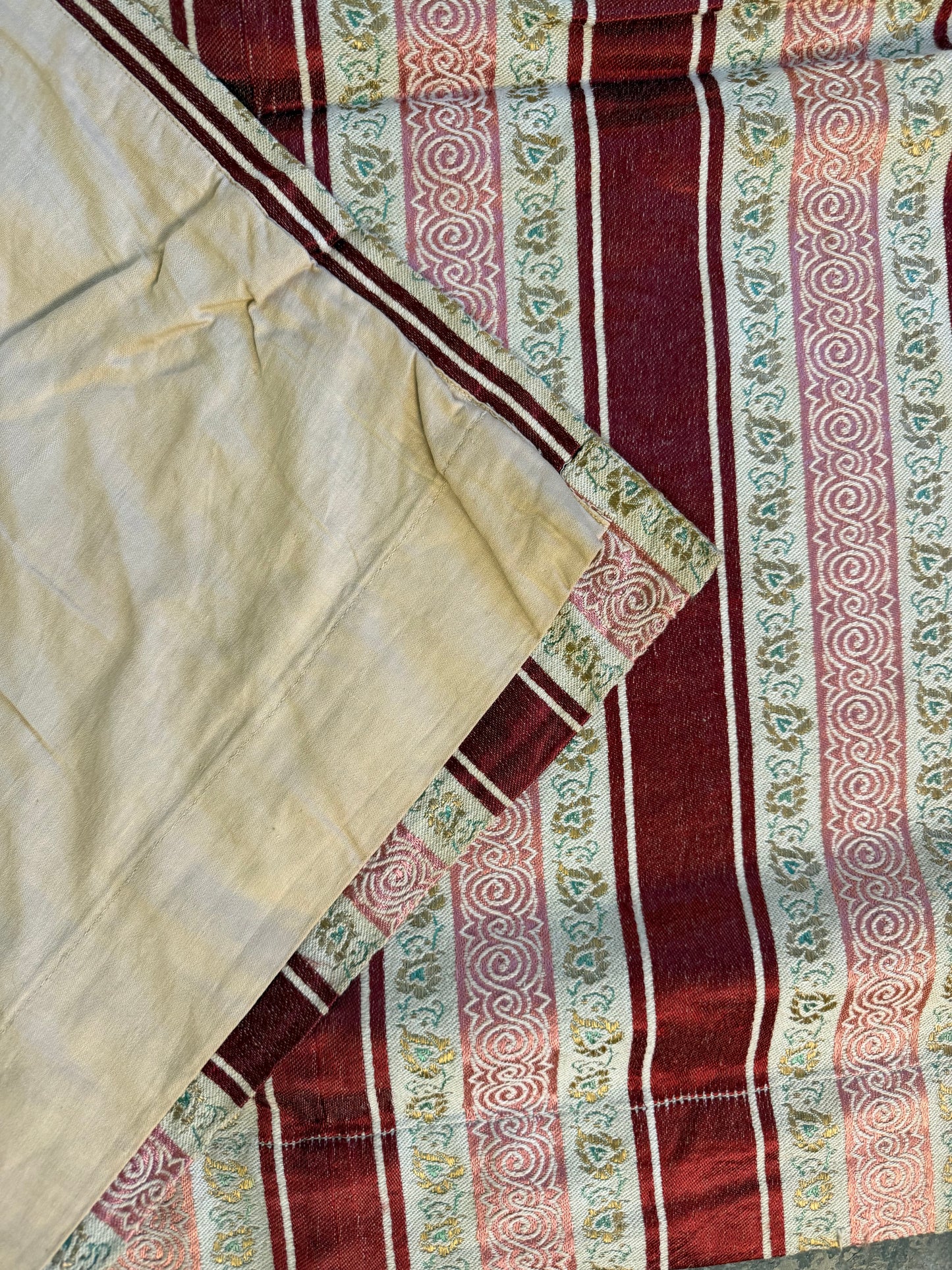 Penicuik House, Scotland ~ Two Pairs of Regency Stripe Curtains