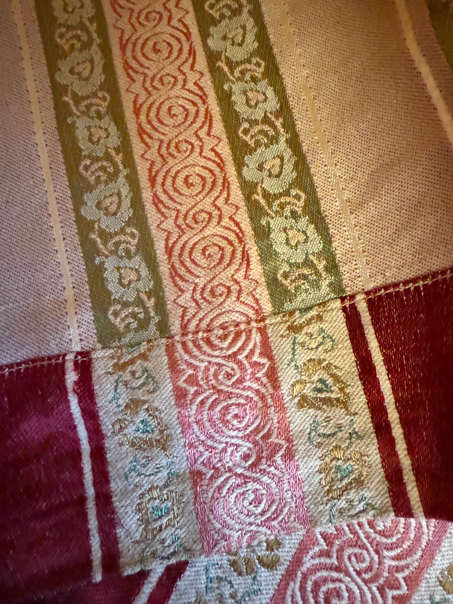 Penicuik House, Scotland ~ Two Pairs of Regency Stripe Curtains