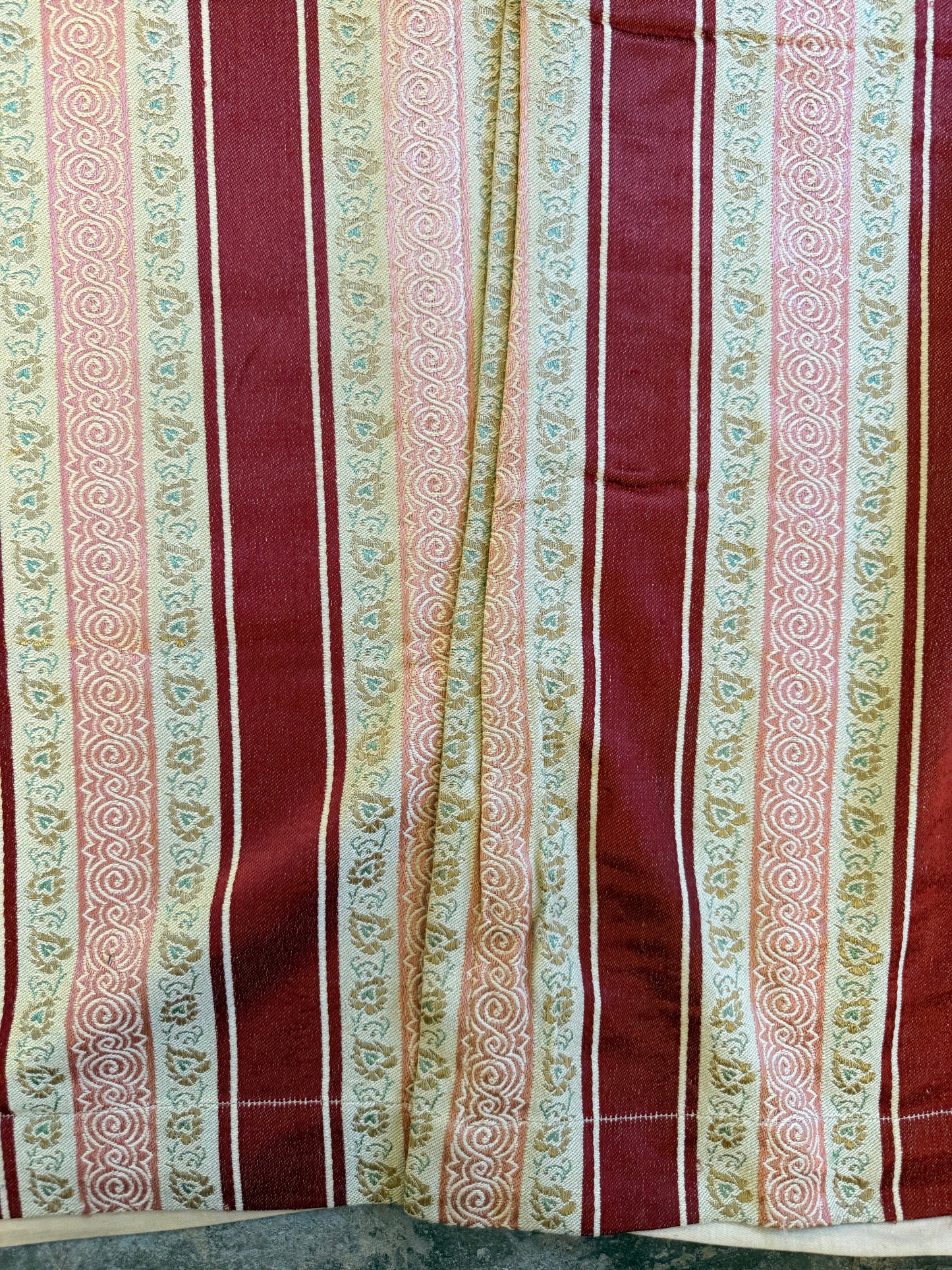 Penicuik House, Scotland ~ Two Pairs of Regency Stripe Curtains