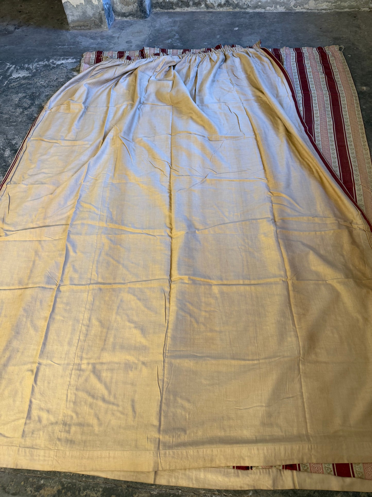 Penicuik House, Scotland ~ Two Pairs of Regency Stripe Curtains