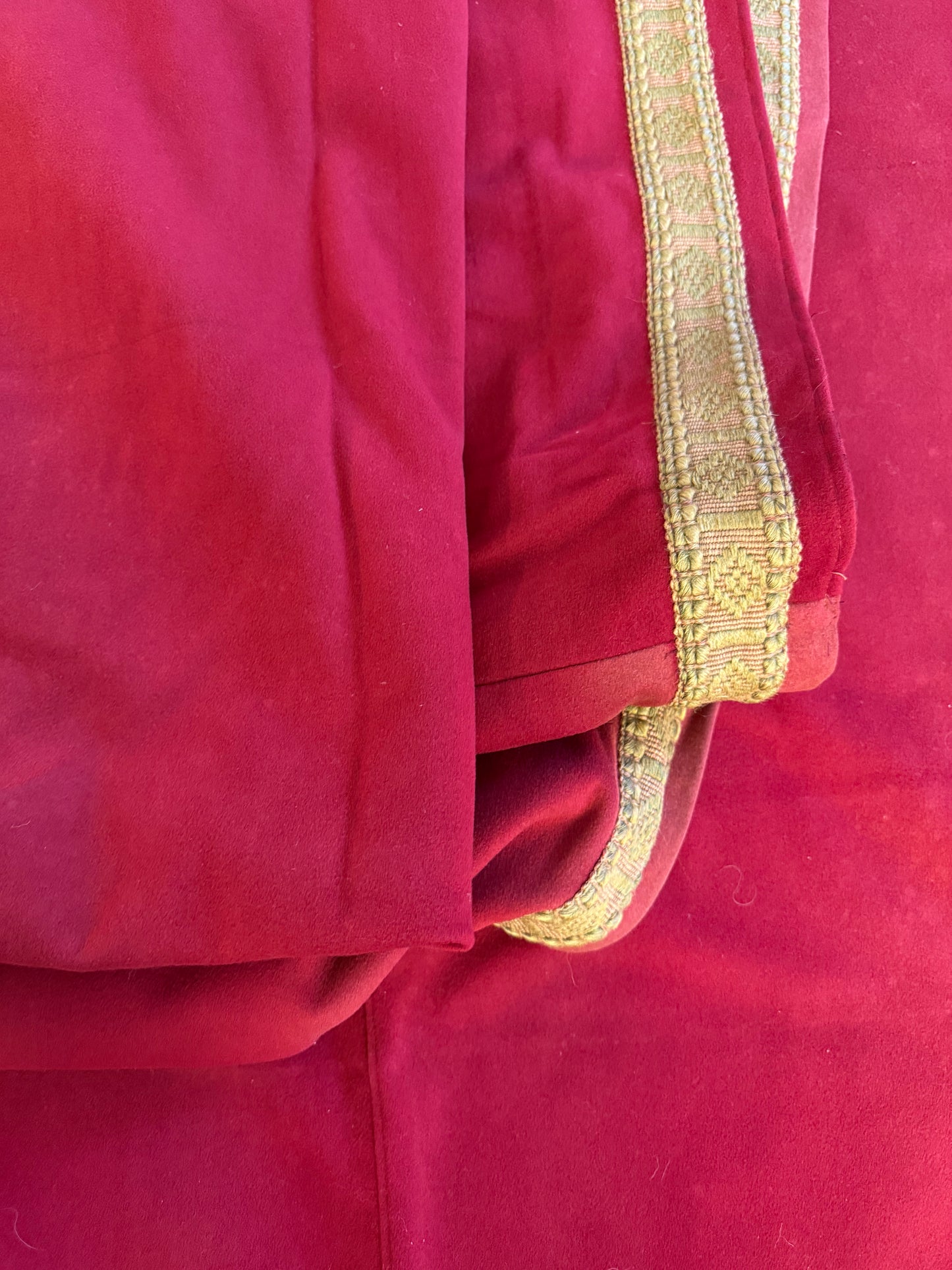 Penicuik House, Scotland ~ Pair Large Wool Curtains & Valance