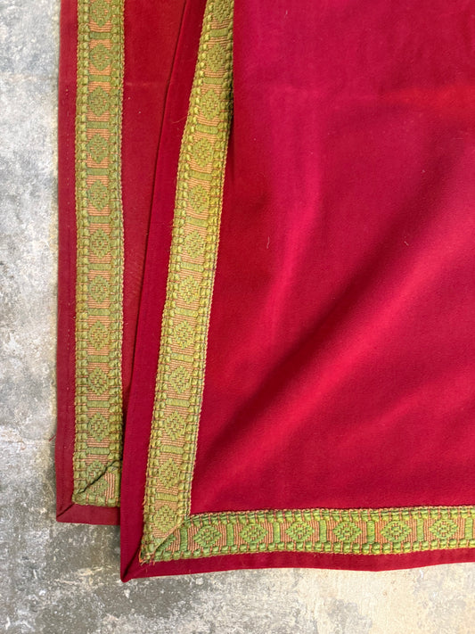 Penicuik House, Scotland ~ Pair Large Wool Curtains & Valance