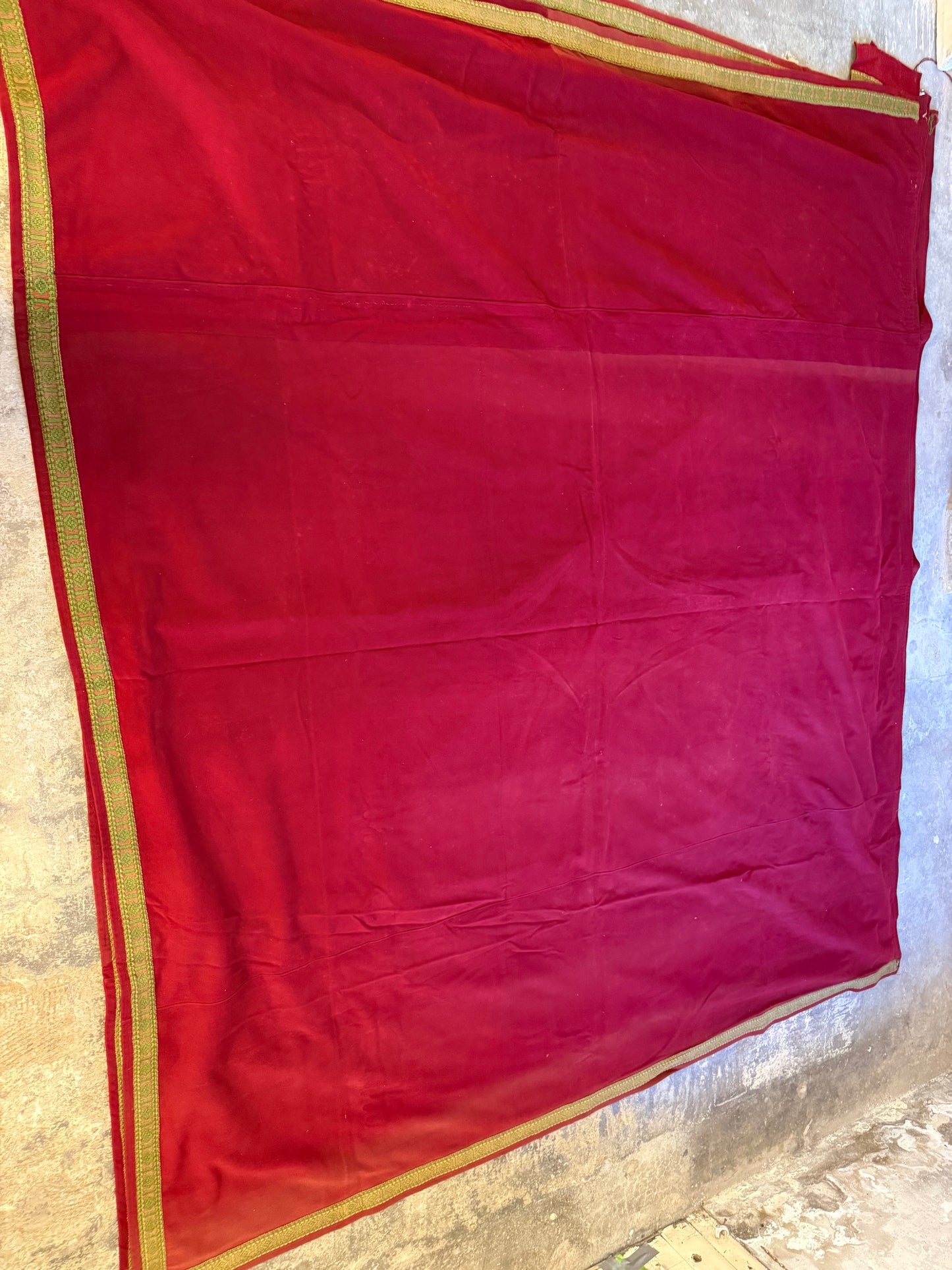 Penicuik House, Scotland ~ Pair Large Wool Curtains & Valance