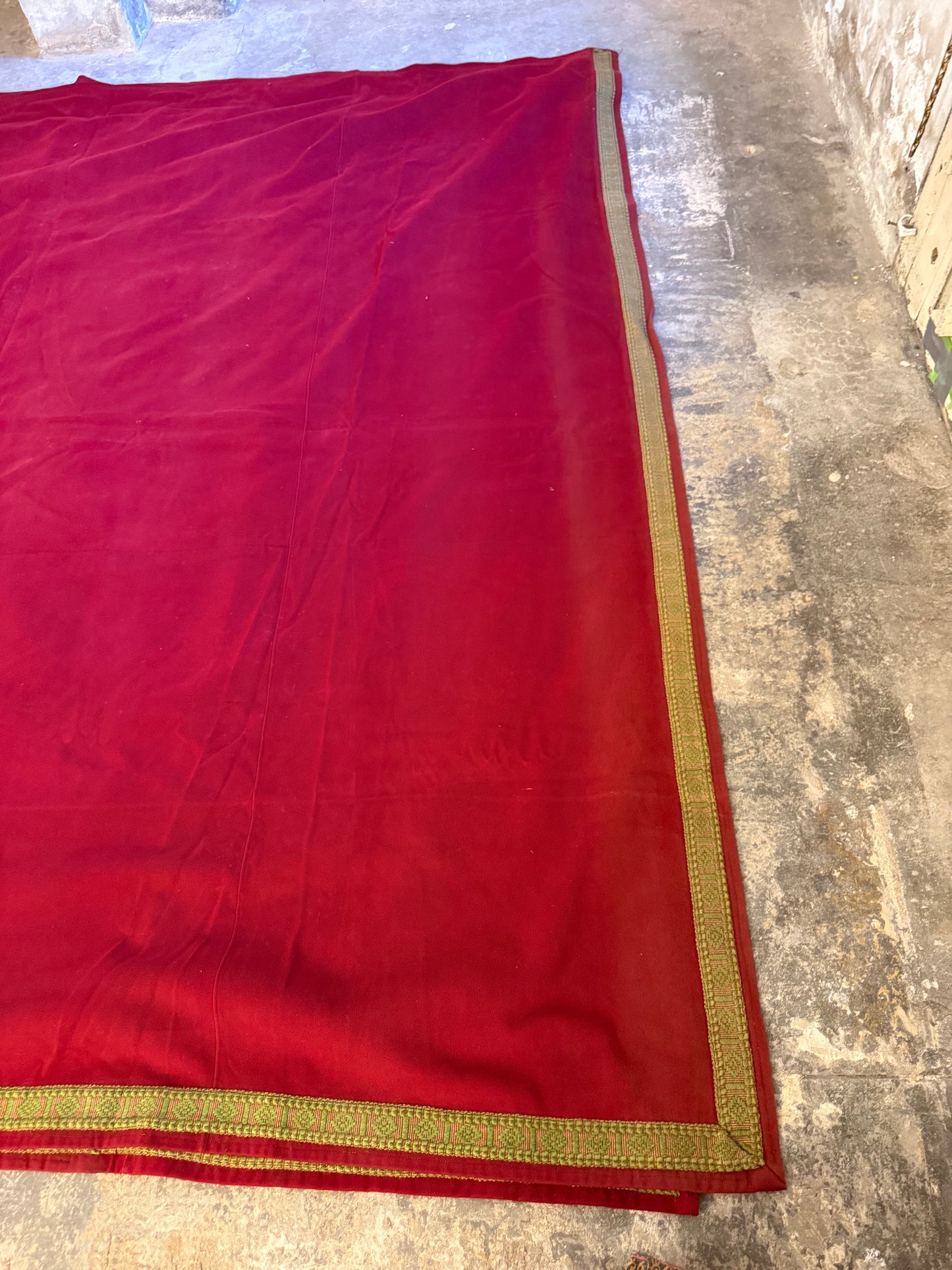 Penicuik House, Scotland ~ Pair Large Wool Curtains & Valance