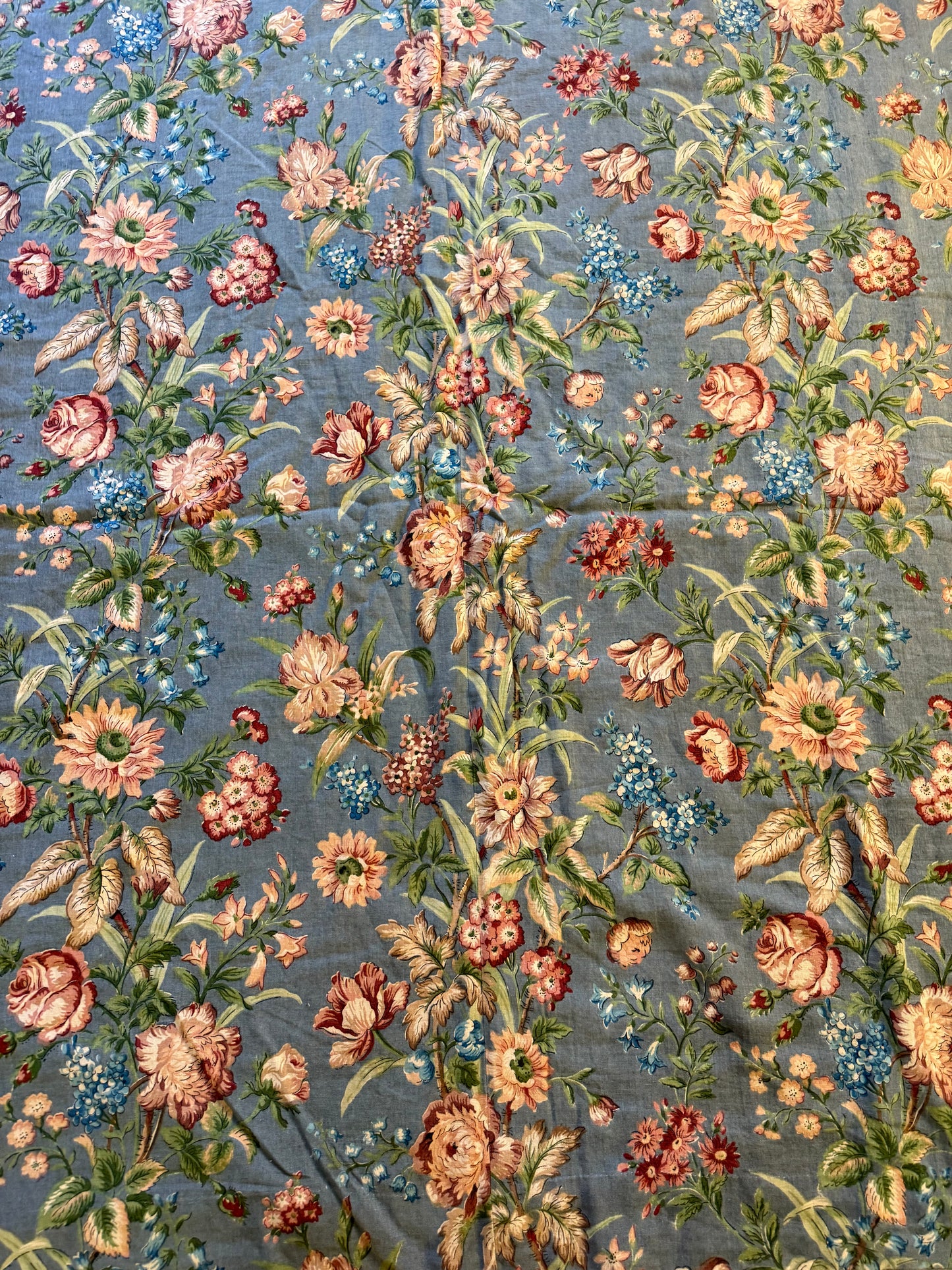 Penicuik House, Scotland ~ Single Quilted Floral Curtain