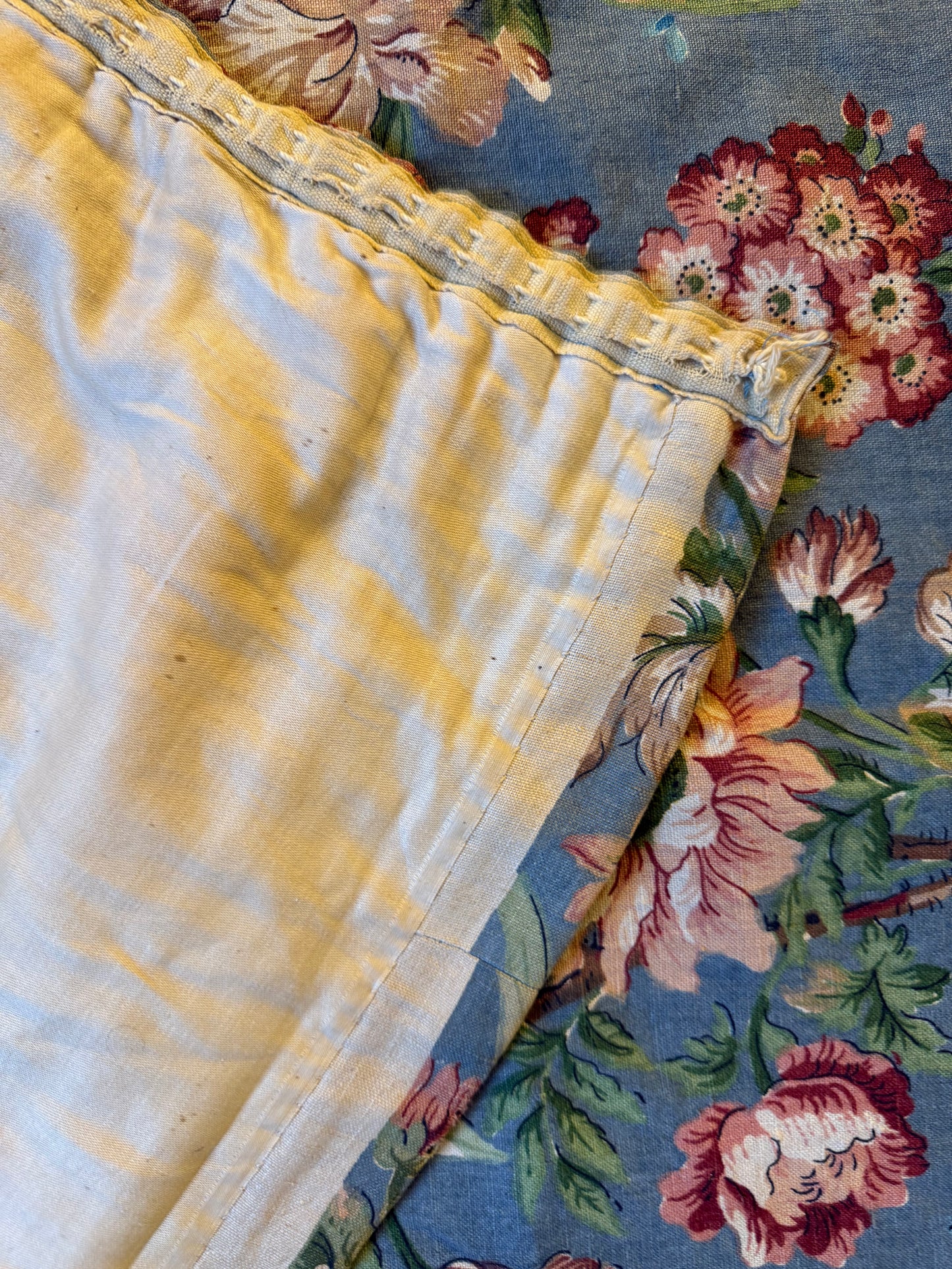 Penicuik House, Scotland ~ Single Quilted Floral Curtain