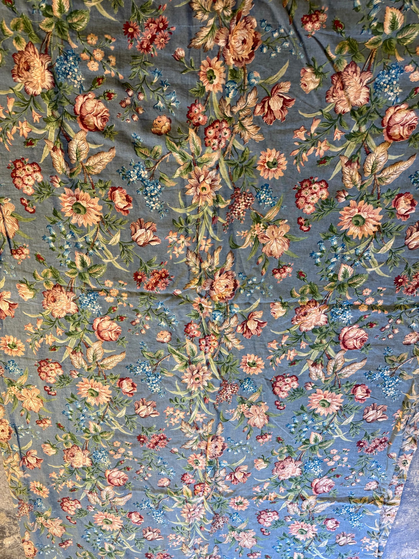 Penicuik House, Scotland ~ Single Quilted Floral Curtain