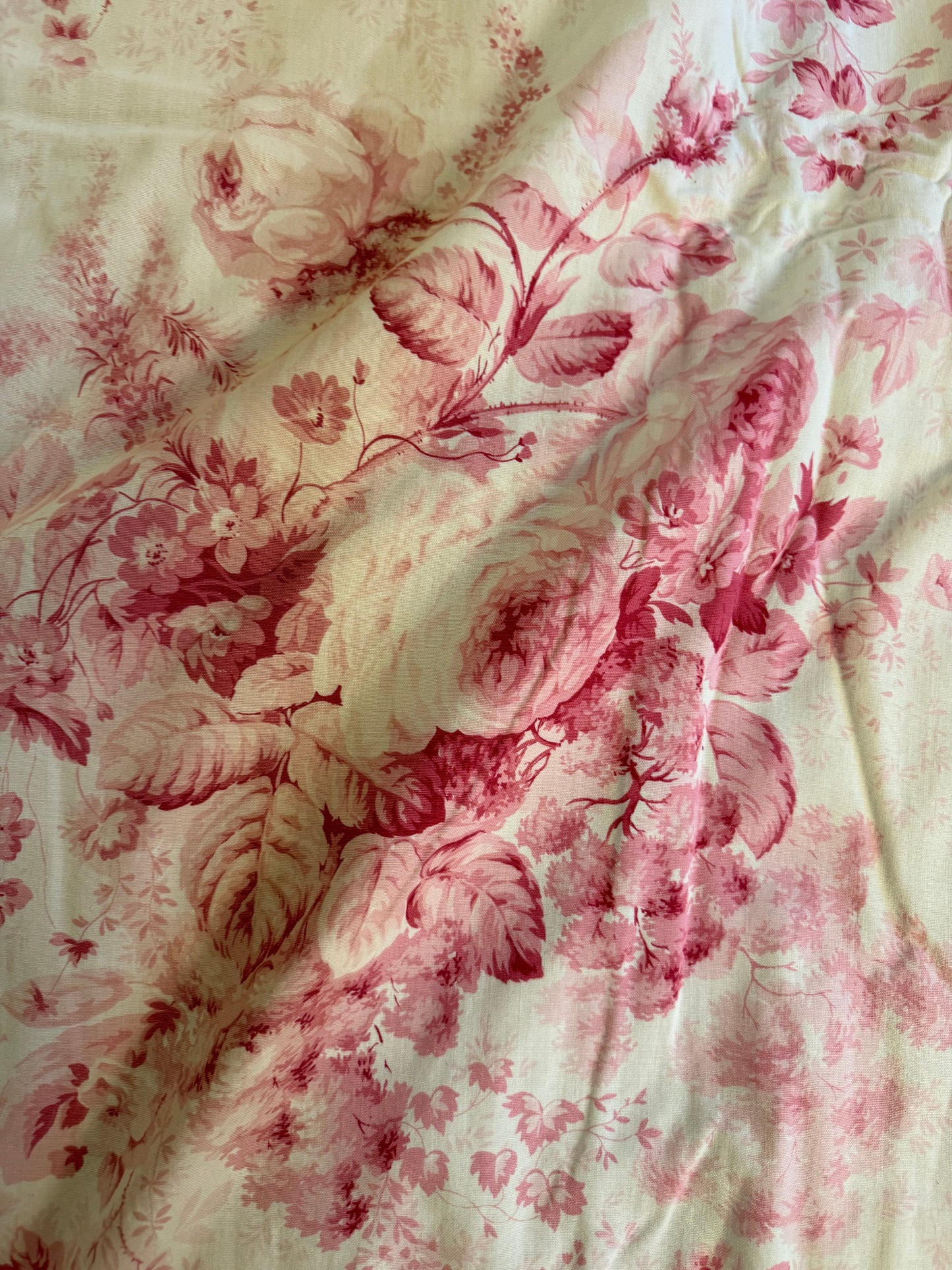 Two Pairs of Pink Toile de Jouy Curtains - Whytock & Reid Miss Lavinia's Room