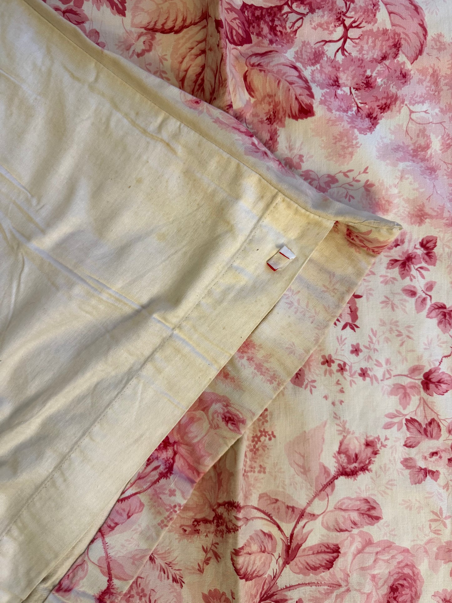 Two Pairs of Pink Toile de Jouy Curtains - Whytock & Reid Miss Lavinia's Room