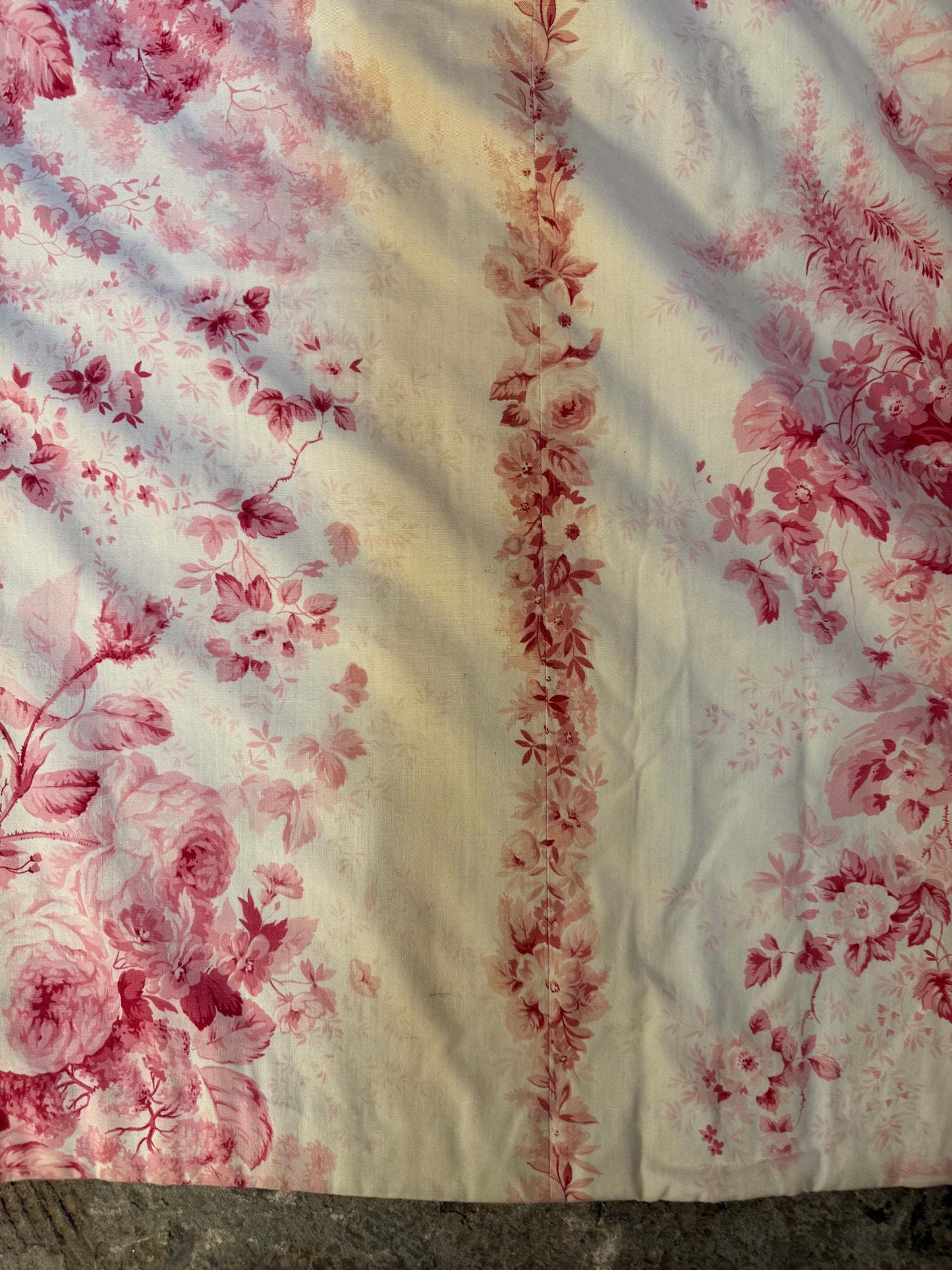 Two Pairs of Pink Toile de Jouy Curtains - Whytock & Reid Miss Lavinia's Room