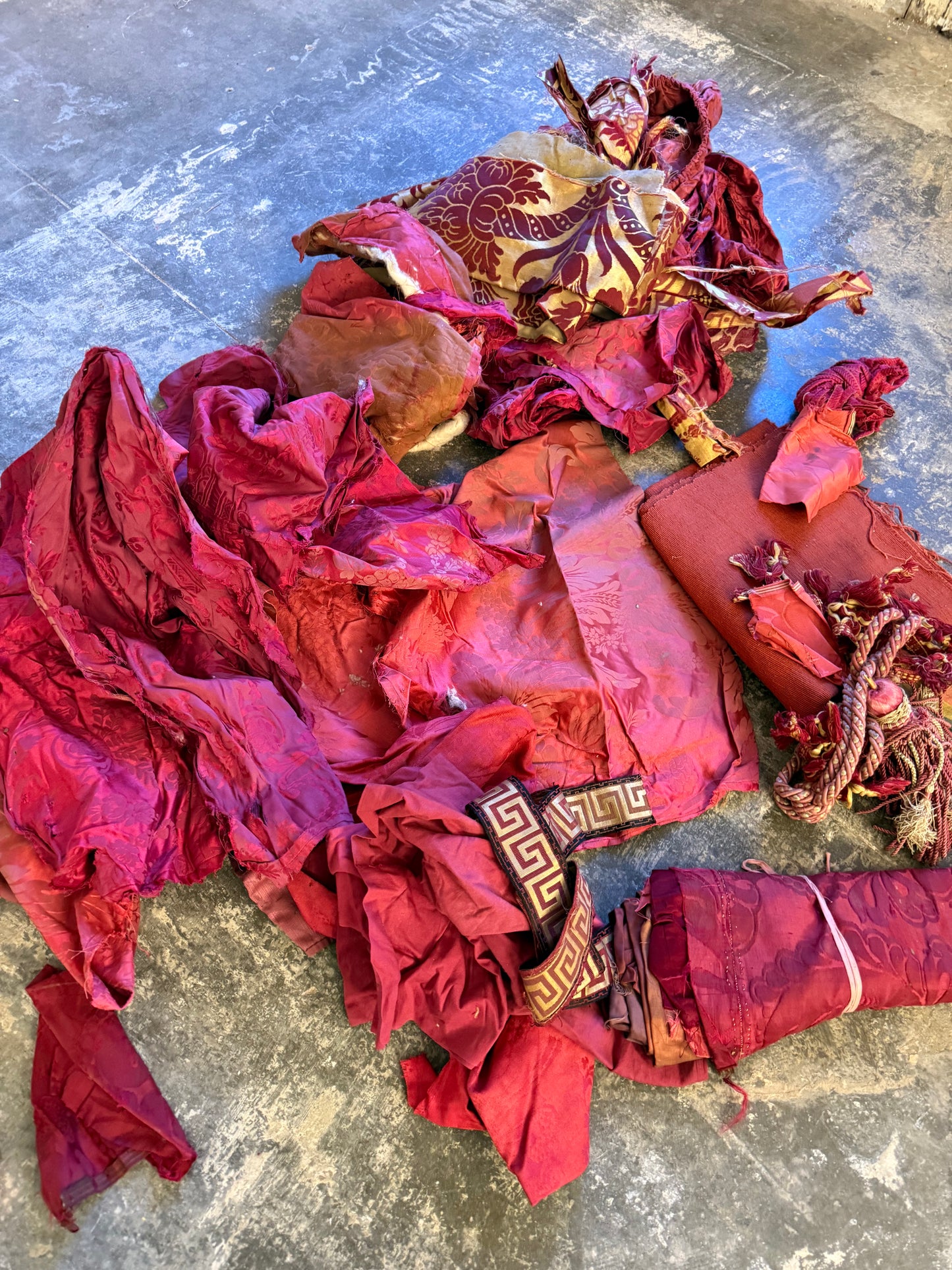 Penicuik House, Scotland ~ Scrap Fabrics, Trims etc