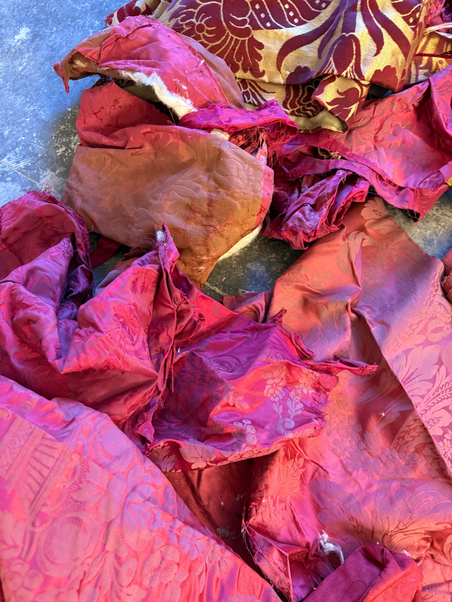 Penicuik House, Scotland ~ Scrap Fabrics, Trims etc