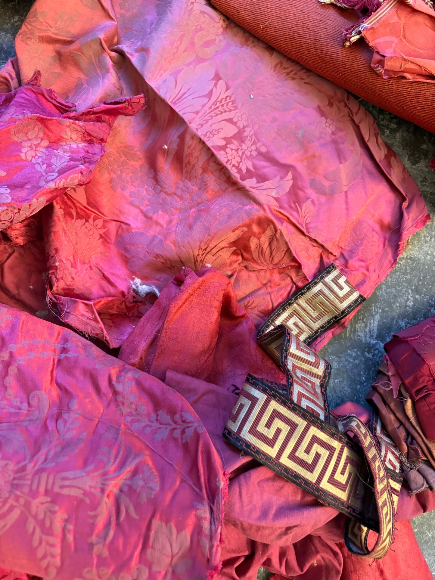 Penicuik House, Scotland ~ Scrap Fabrics, Trims etc