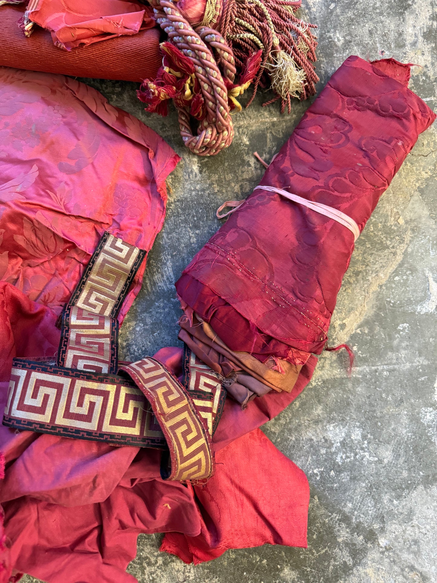 Penicuik House, Scotland ~ Scrap Fabrics, Trims etc