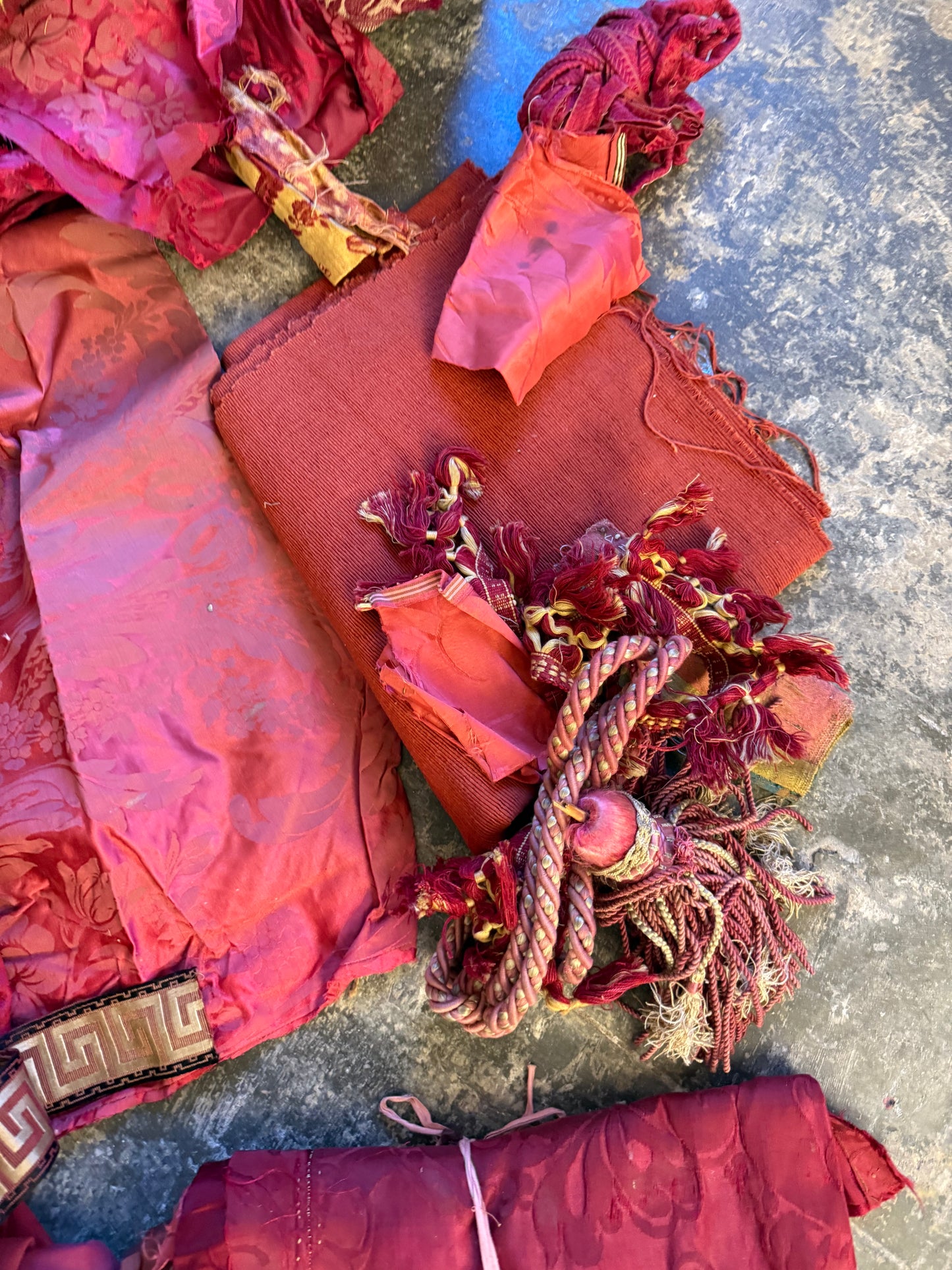 Penicuik House, Scotland ~ Scrap Fabrics, Trims etc