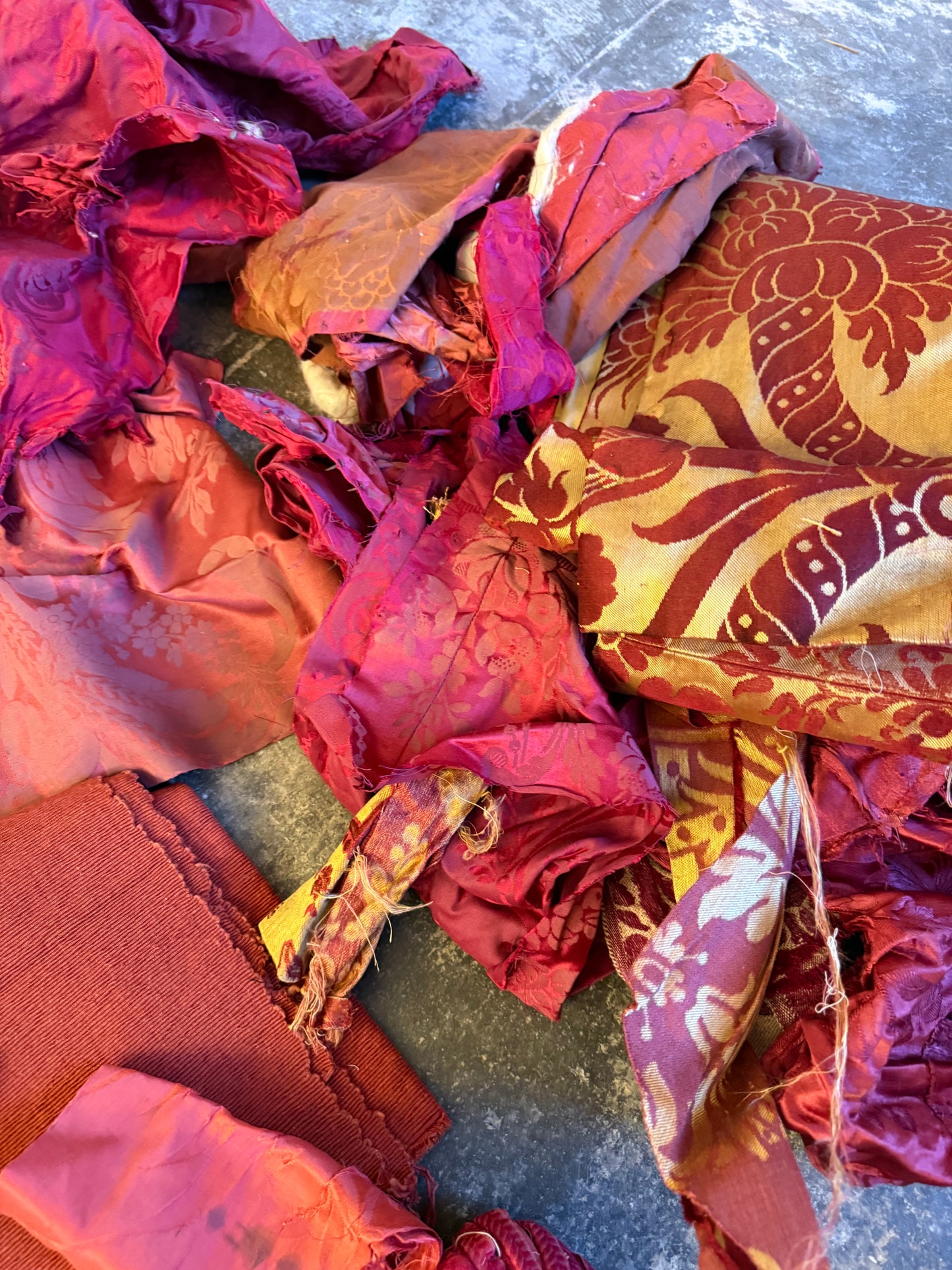 Penicuik House, Scotland ~ Scrap Fabrics, Trims etc