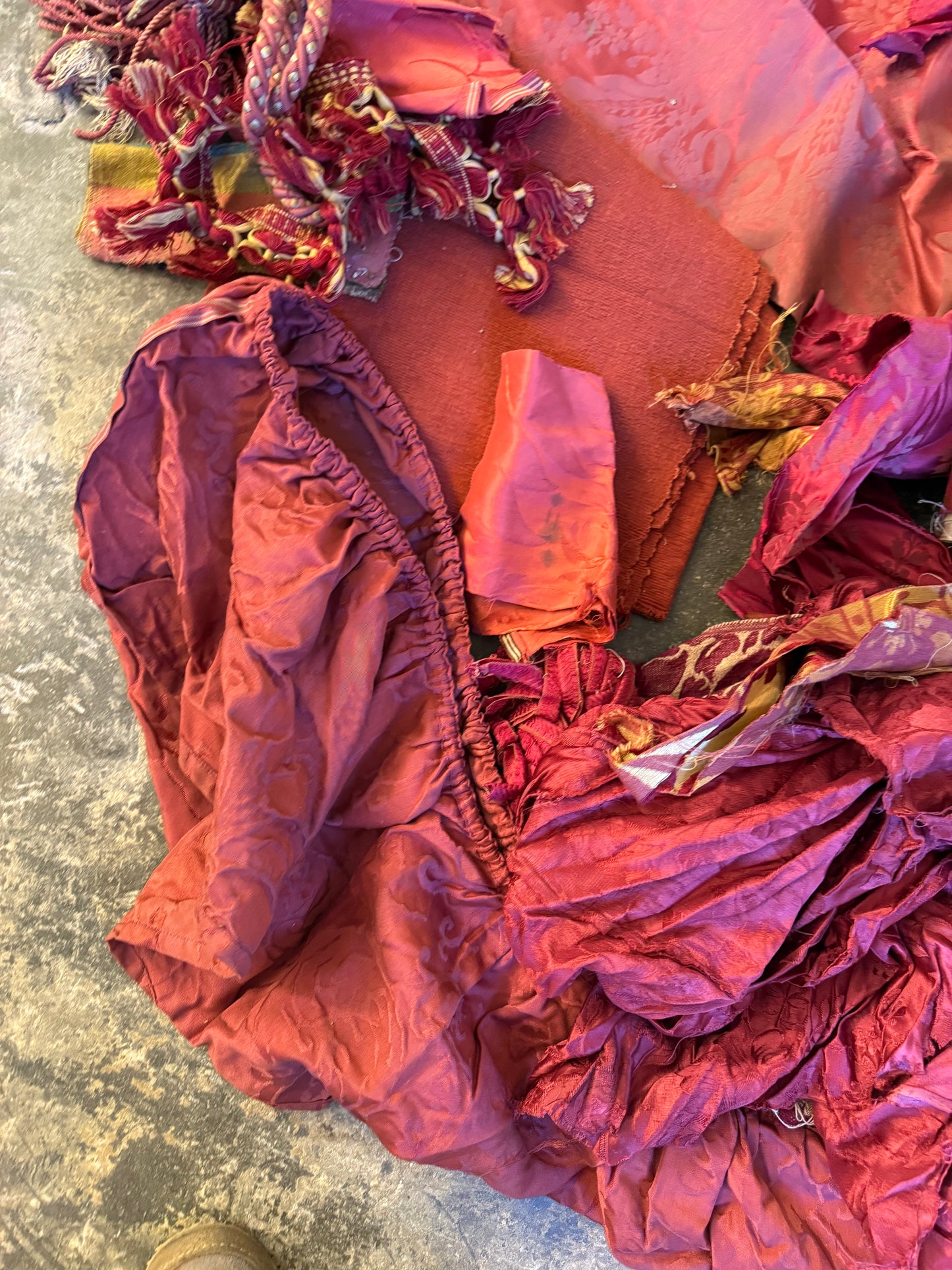 Penicuik House, Scotland ~ Scrap Fabrics, Trims etc