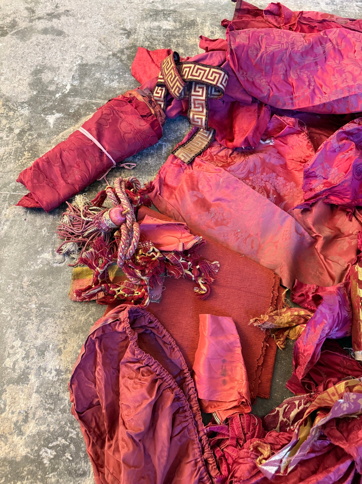 Penicuik House, Scotland ~ Scrap Fabrics, Trims etc