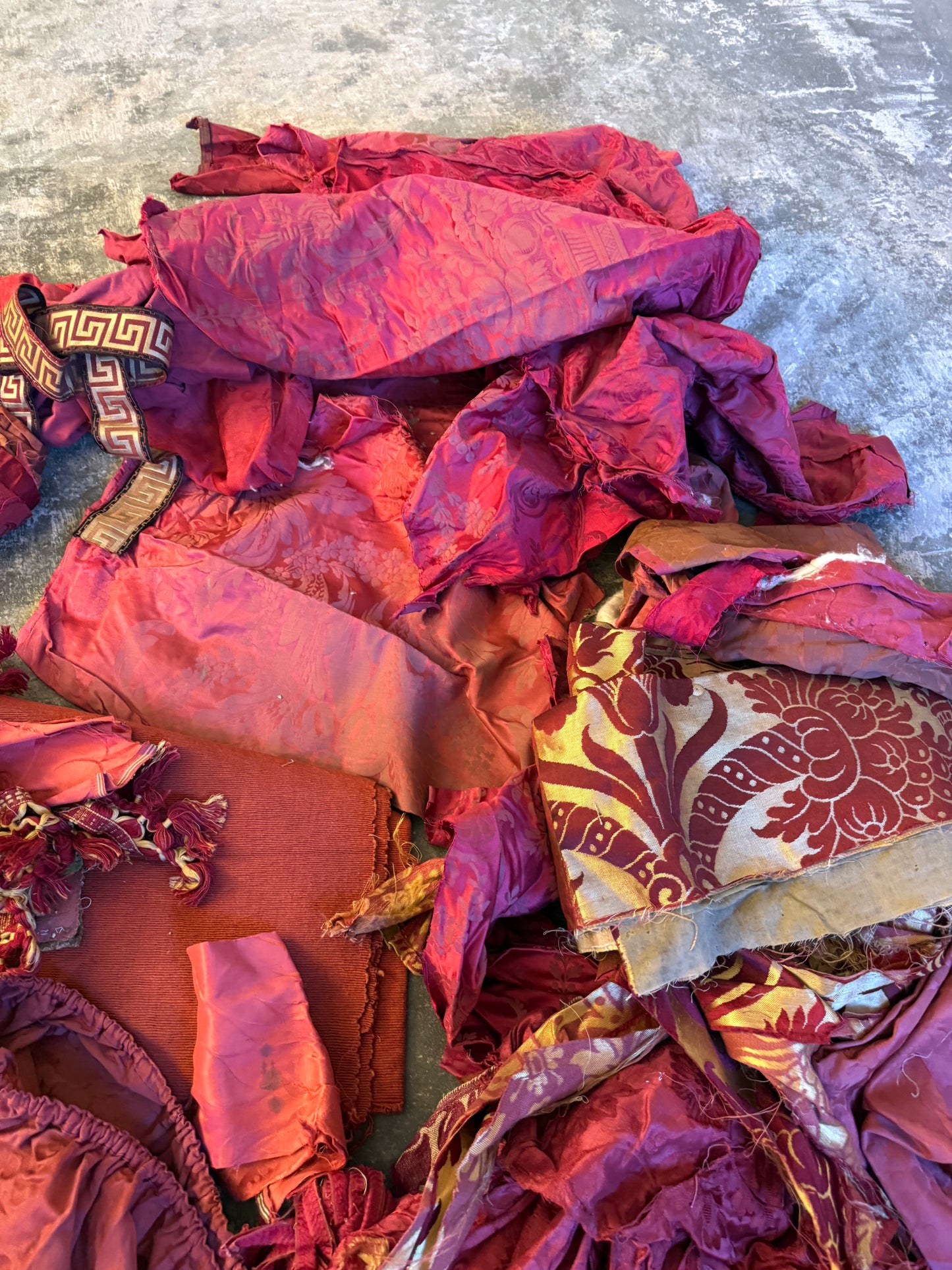 Penicuik House, Scotland ~ Scrap Fabrics, Trims etc