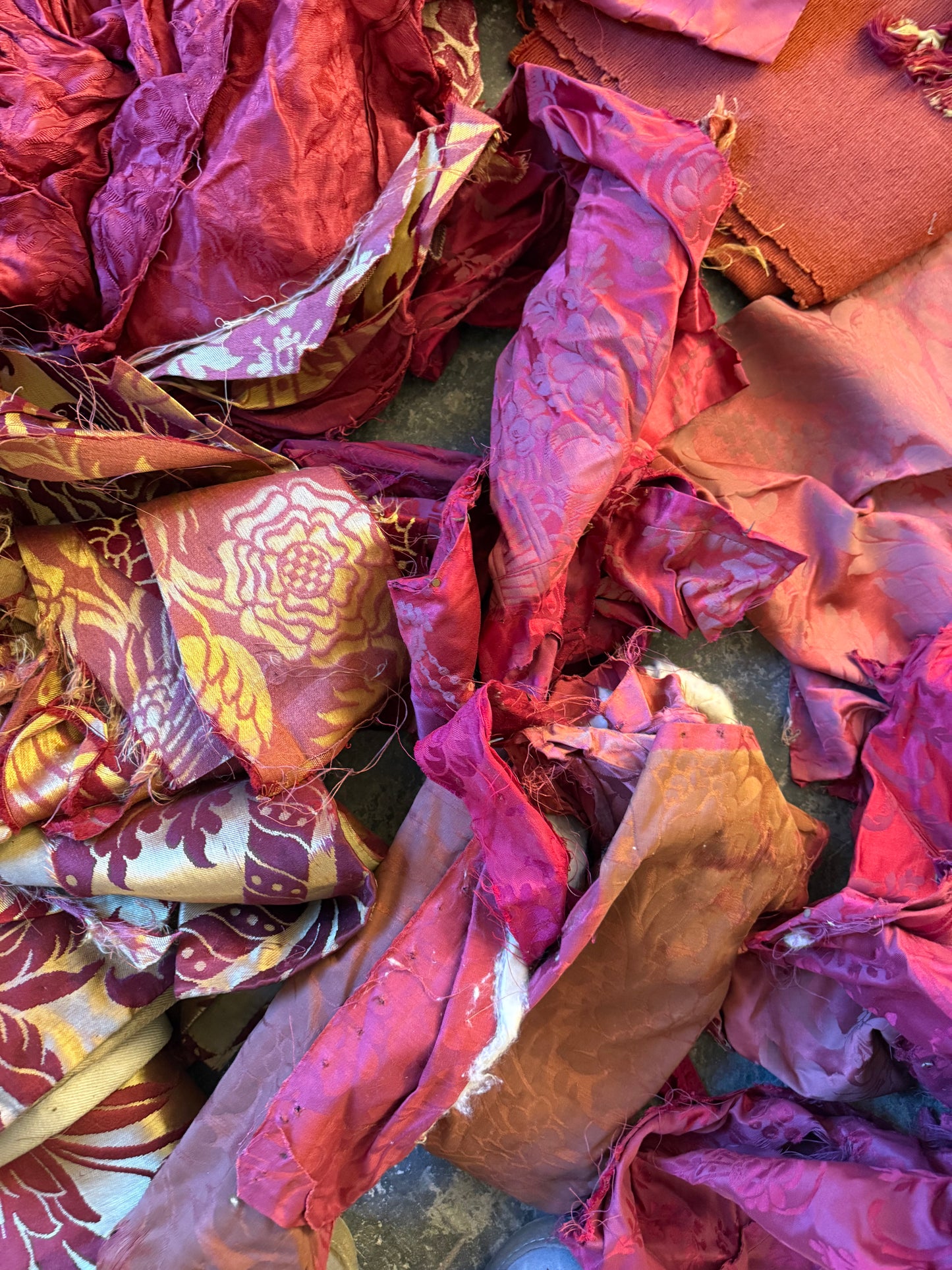 Penicuik House, Scotland ~ Scrap Fabrics, Trims etc