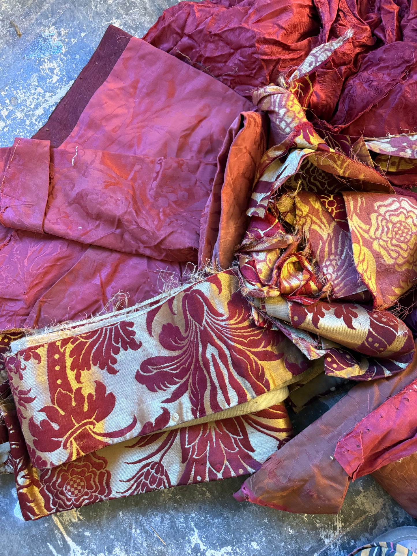 Penicuik House, Scotland ~ Scrap Fabrics, Trims etc