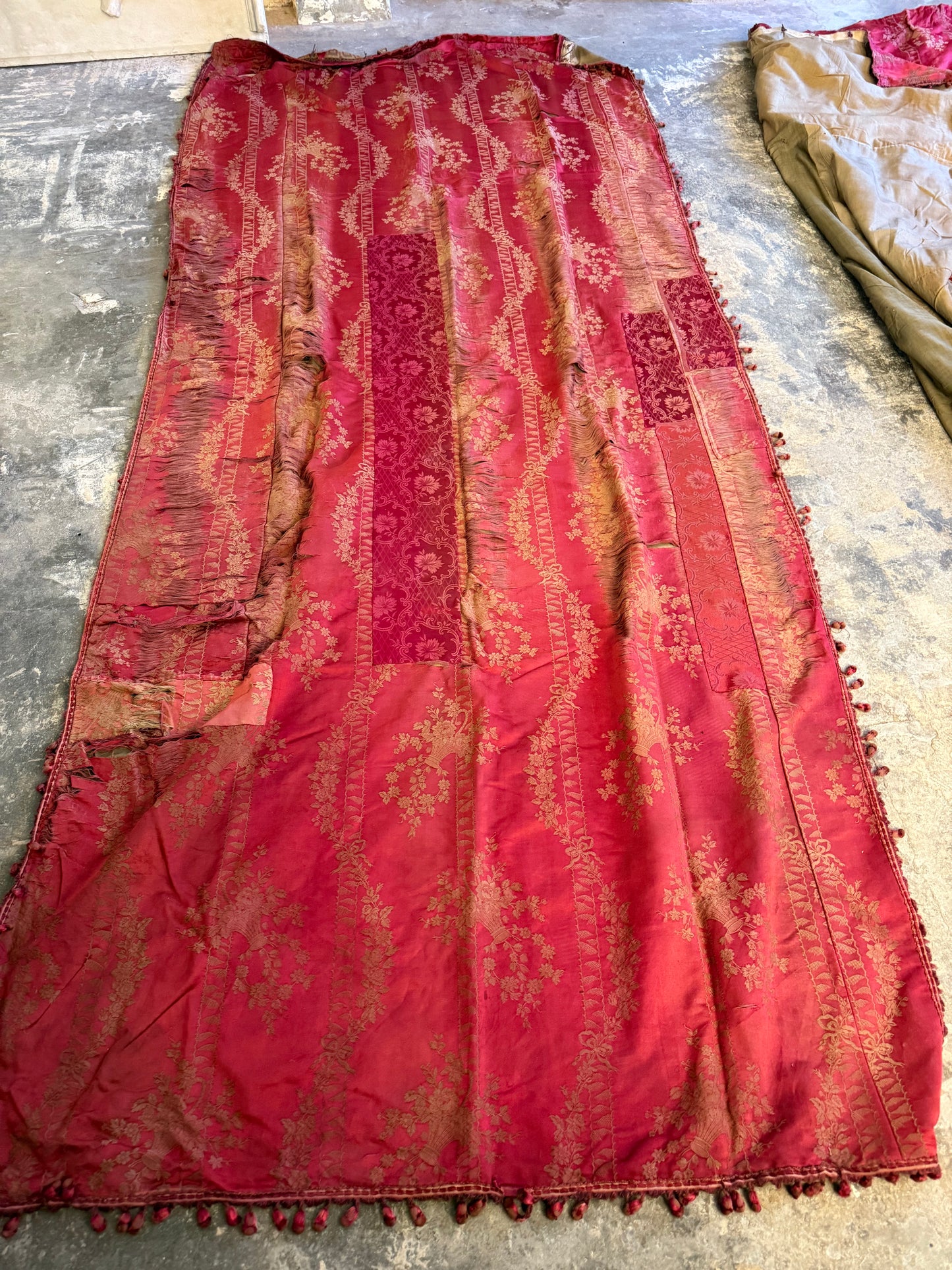 Penicuik House, Scotland ~ Two Pairs of Curtains - Faded grandeur