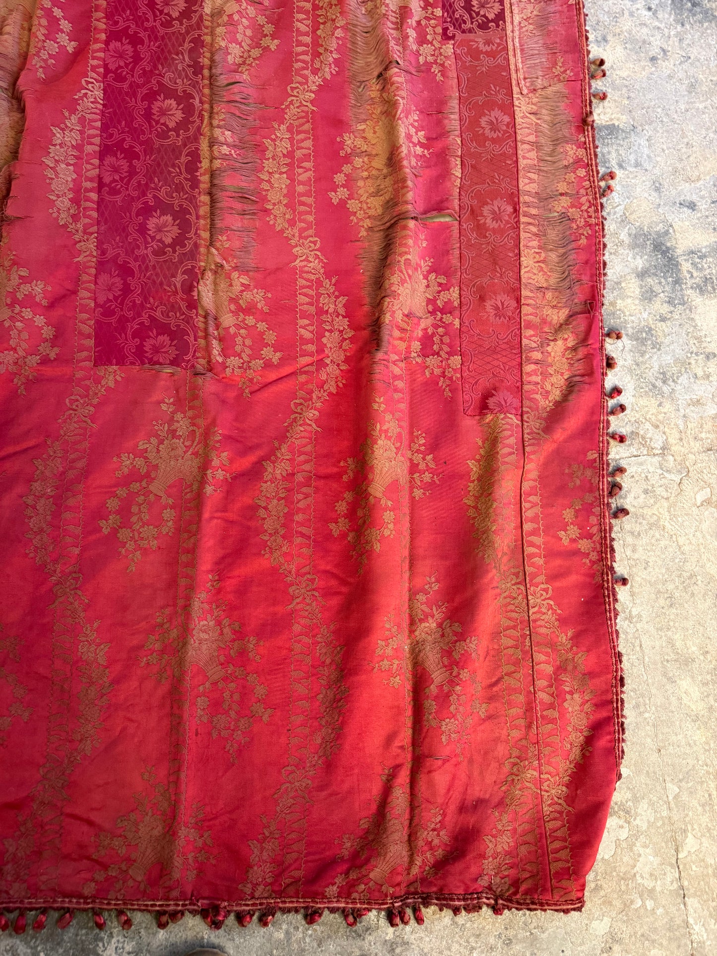 Penicuik House, Scotland ~ Two Pairs of Curtains - Faded grandeur