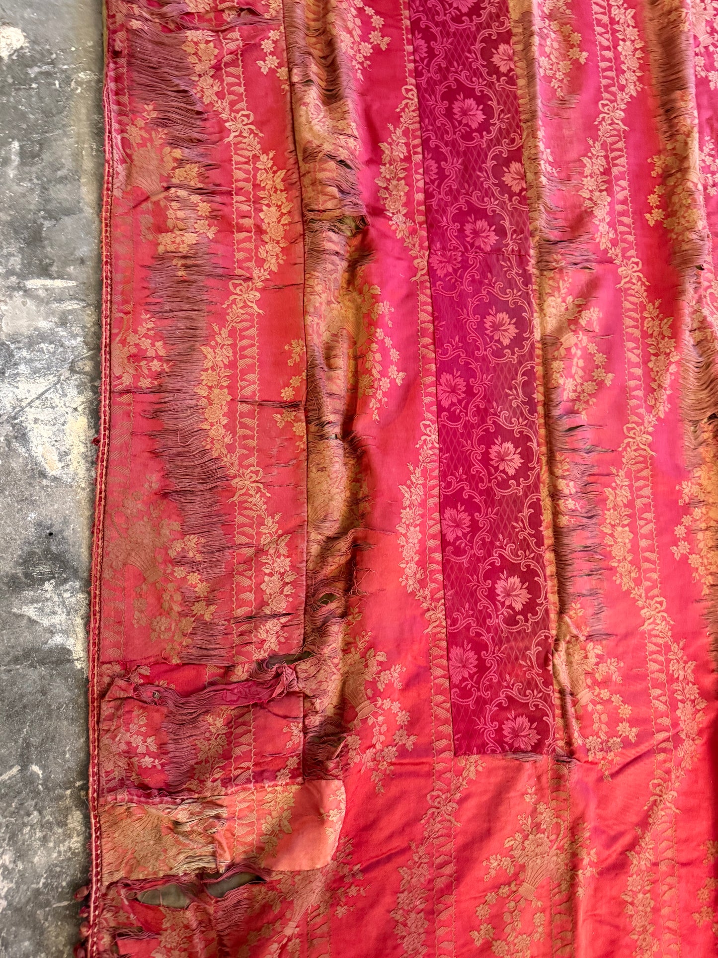 Penicuik House, Scotland ~ Two Pairs of Curtains - Faded grandeur