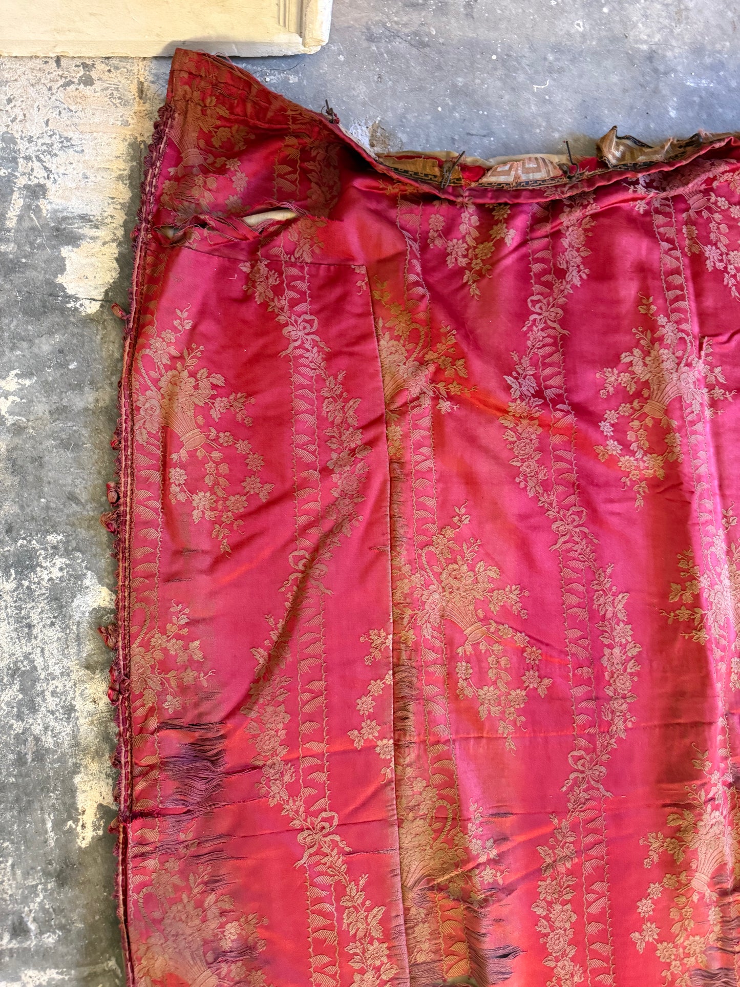 Penicuik House, Scotland ~ Two Pairs of Curtains - Faded grandeur