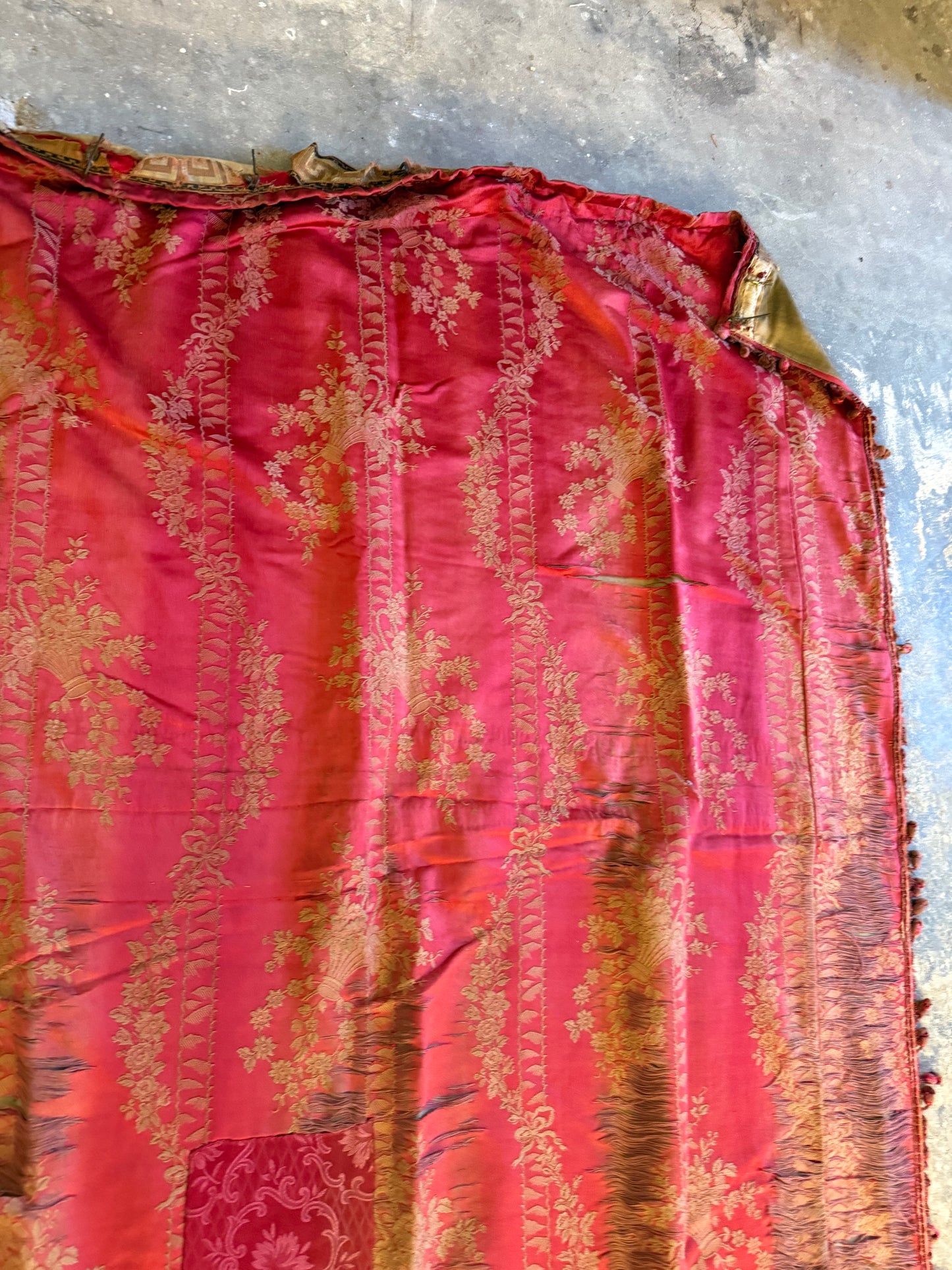 Penicuik House, Scotland ~ Two Pairs of Curtains - Faded grandeur