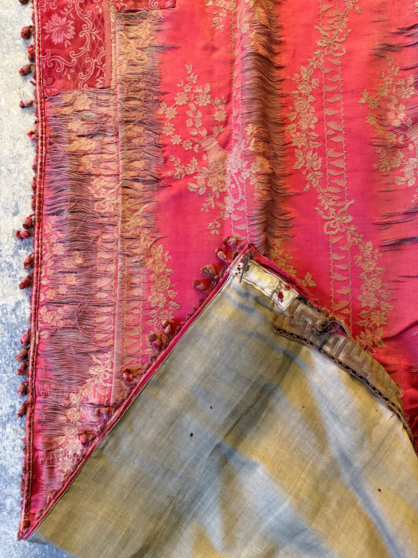 Penicuik House, Scotland ~ Two Pairs of Curtains - Faded grandeur