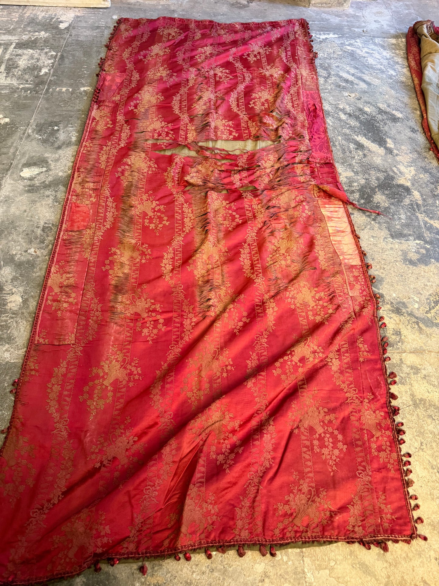 Penicuik House, Scotland ~ Two Pairs of Curtains - Faded grandeur