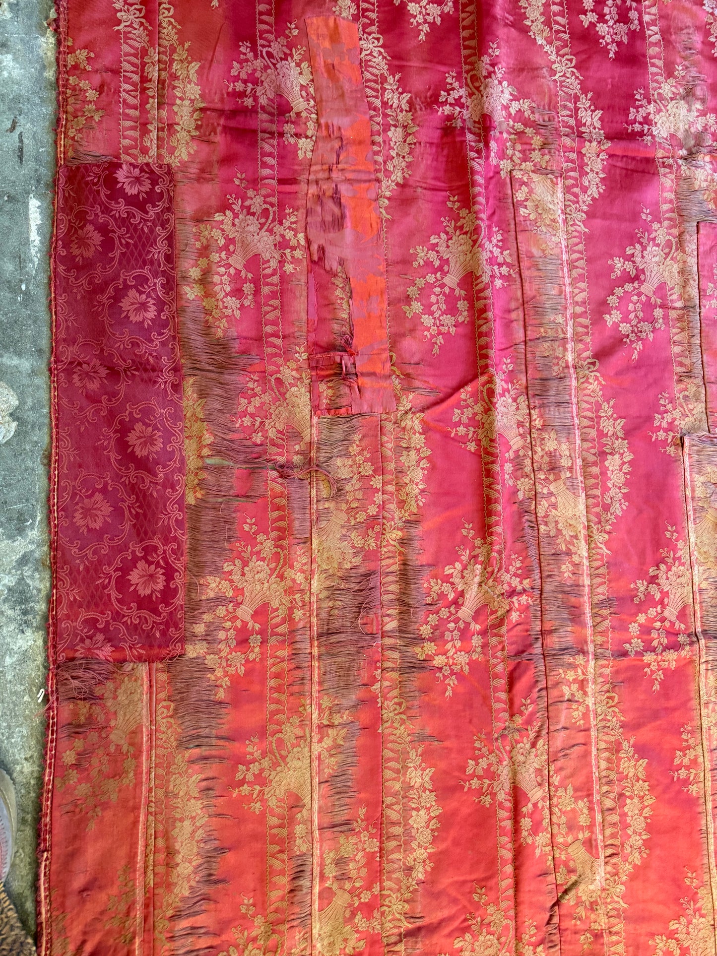 Penicuik House, Scotland ~ Two Pairs of Curtains - Faded grandeur