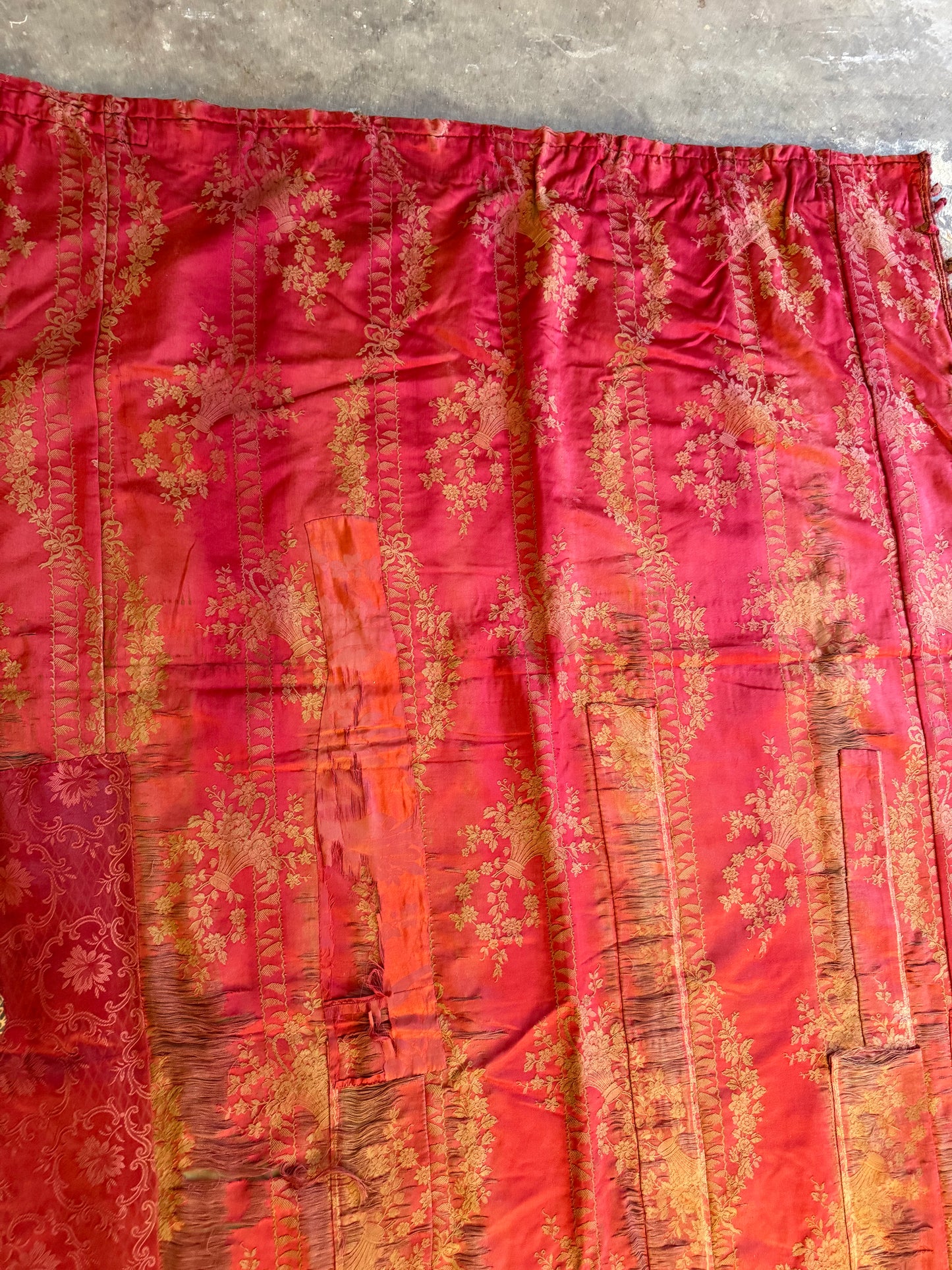 Penicuik House, Scotland ~ Two Pairs of Curtains - Faded grandeur