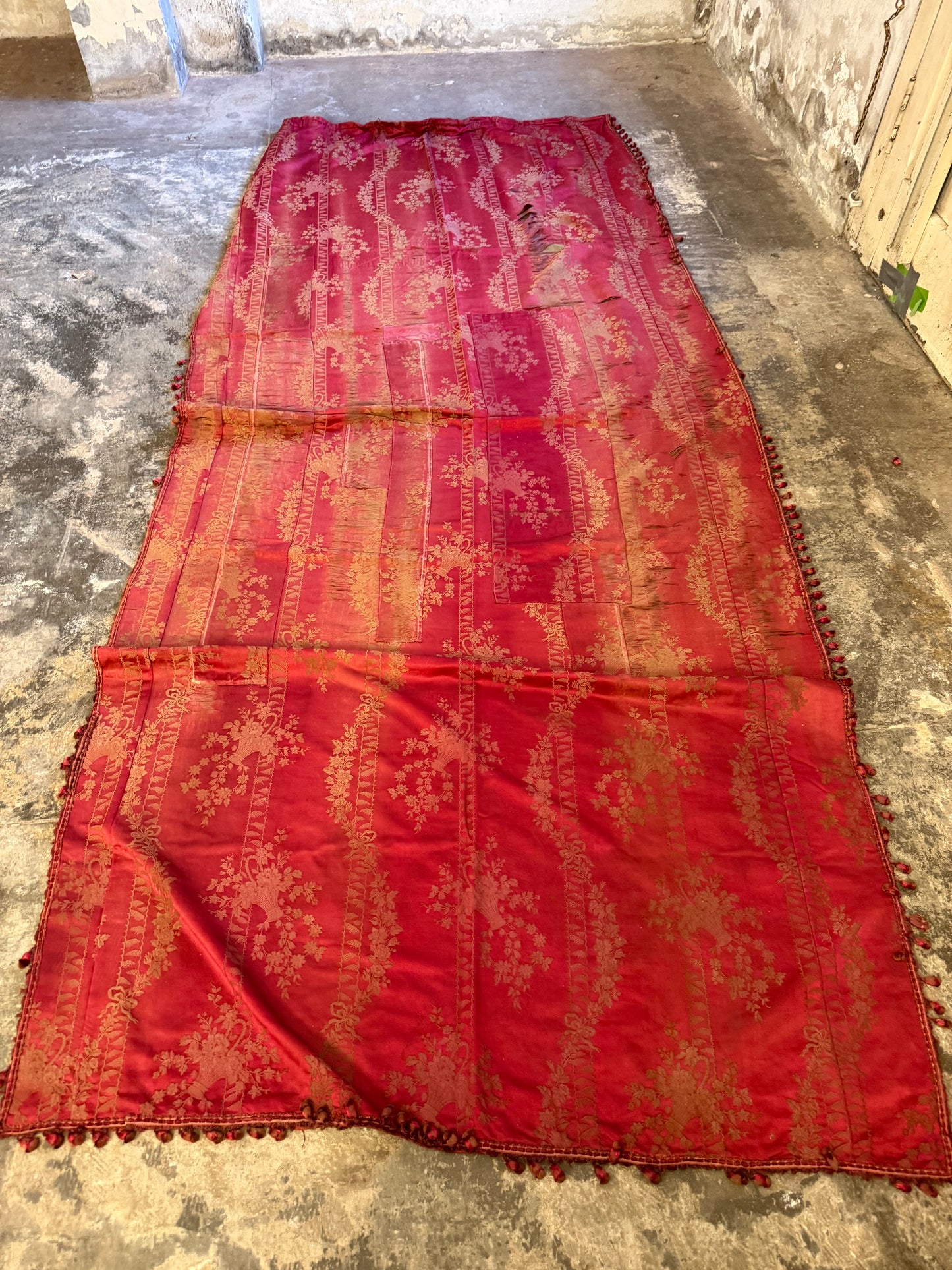 Penicuik House, Scotland ~ Two Pairs of Curtains - Faded grandeur