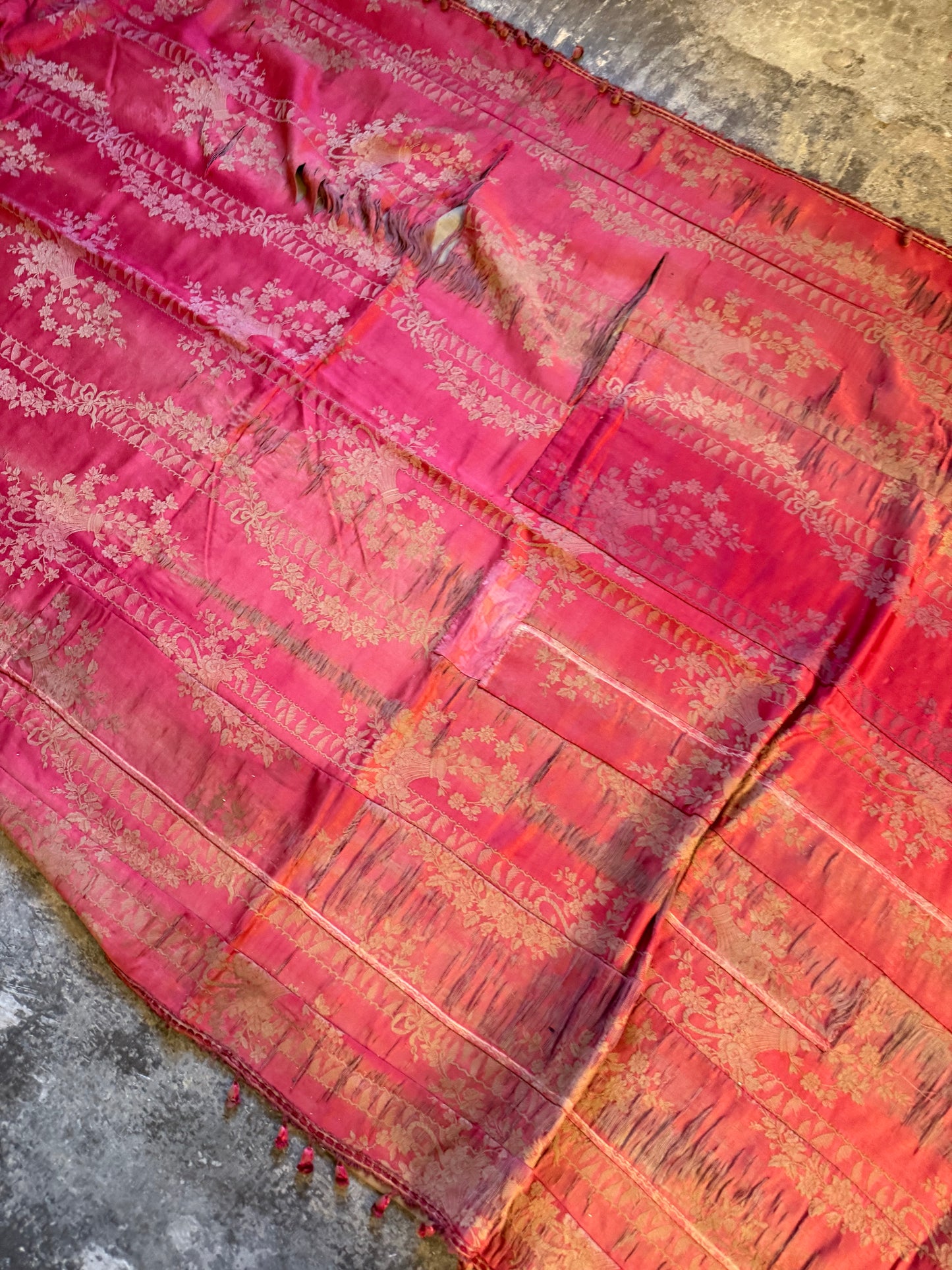 Penicuik House, Scotland ~ Two Pairs of Curtains - Faded grandeur