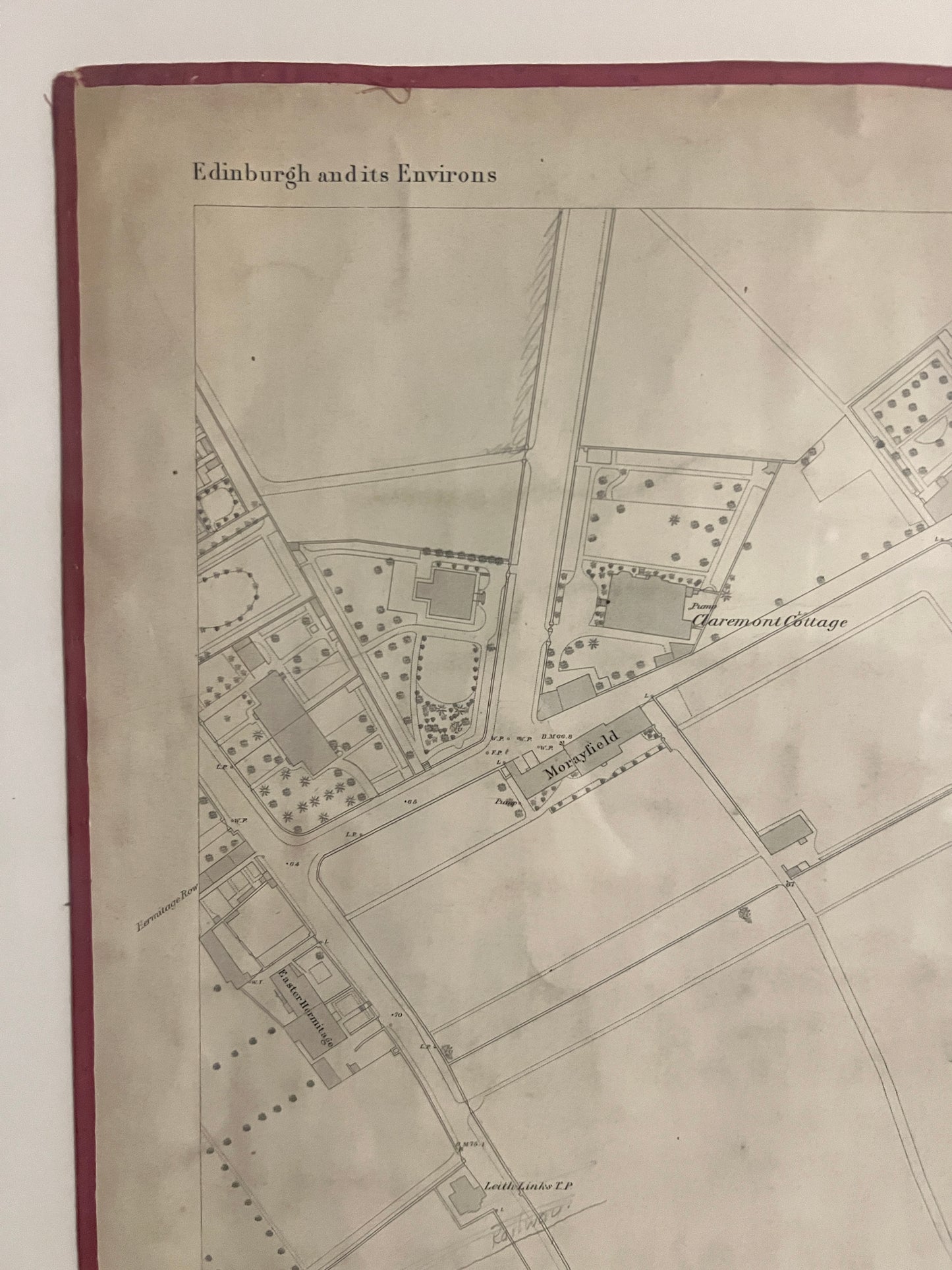 Two Edinburgh Maps c1877/78 ~ Easter Road, Lochend Road, Restalrig Park, Prospect Bank